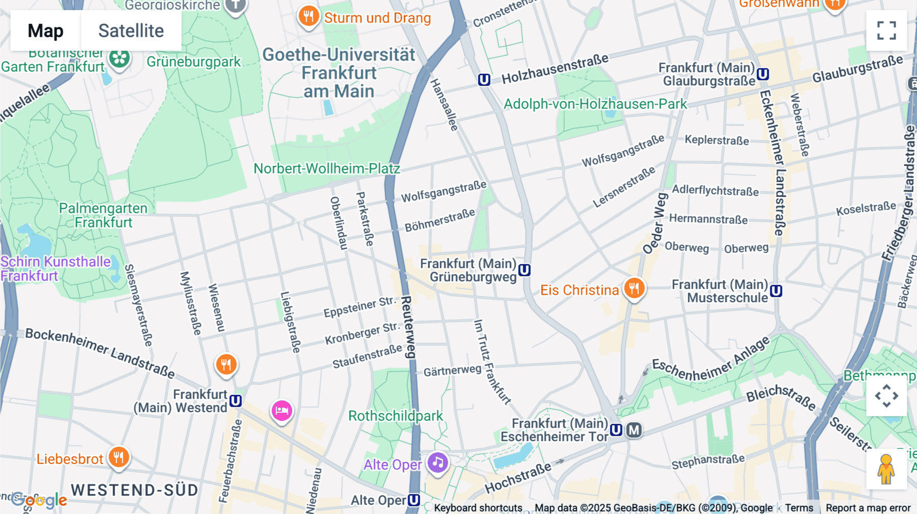 Click for interative map of Gervinusstraße 15-17, Frankfurt
