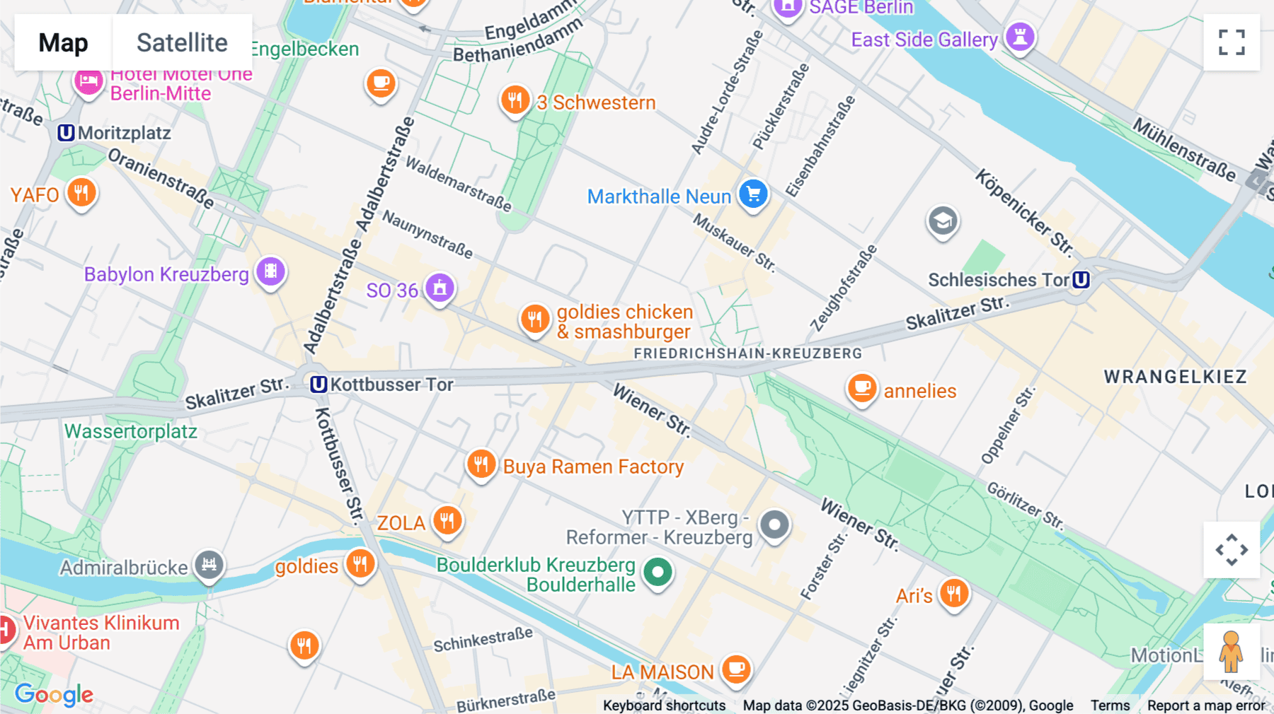 Click for interative map of Skalitzer Straße 104, Berlin
