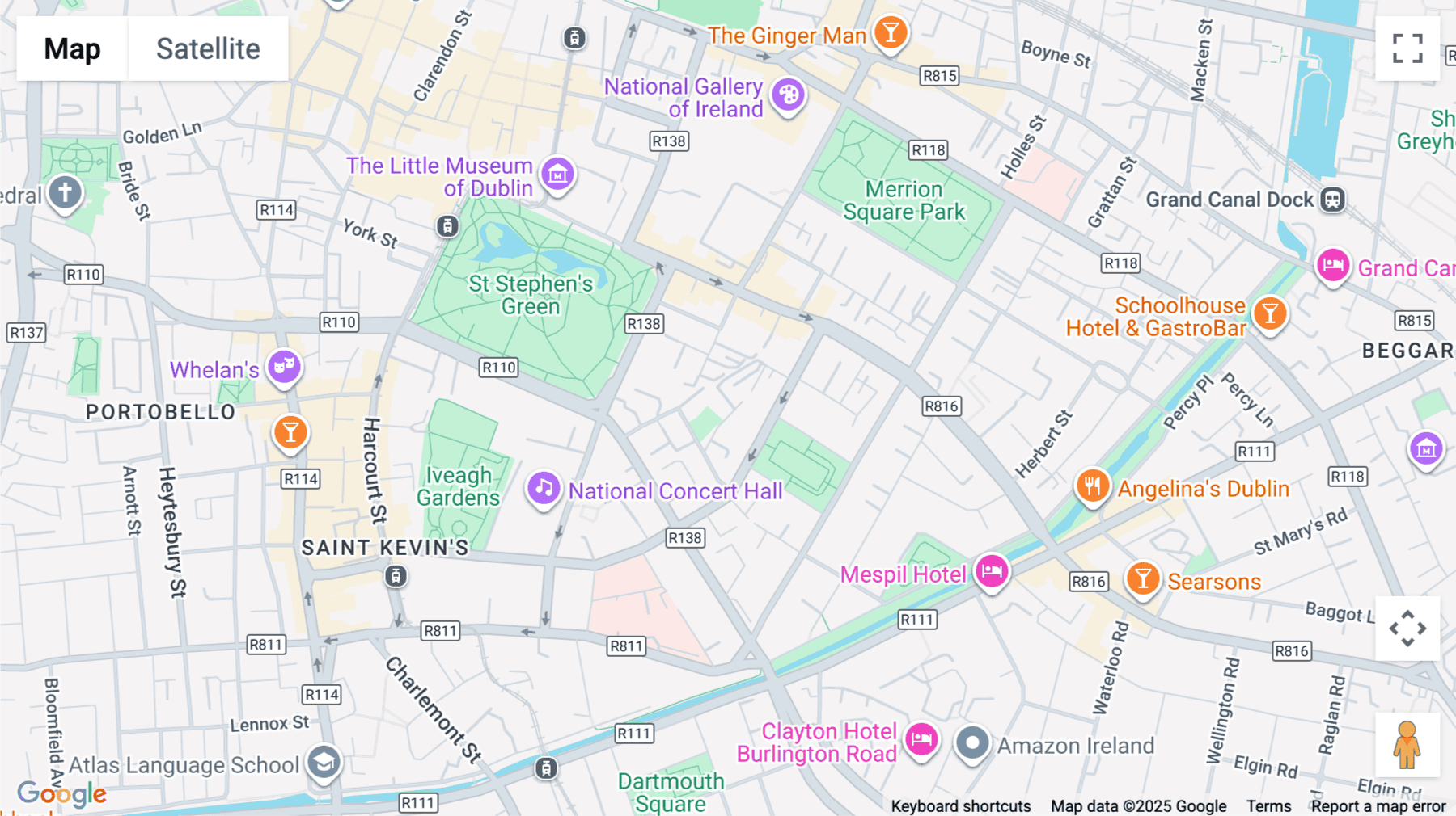 Click for interative map of Fitzwilliam Court, 2 Leeson Court, Dublin