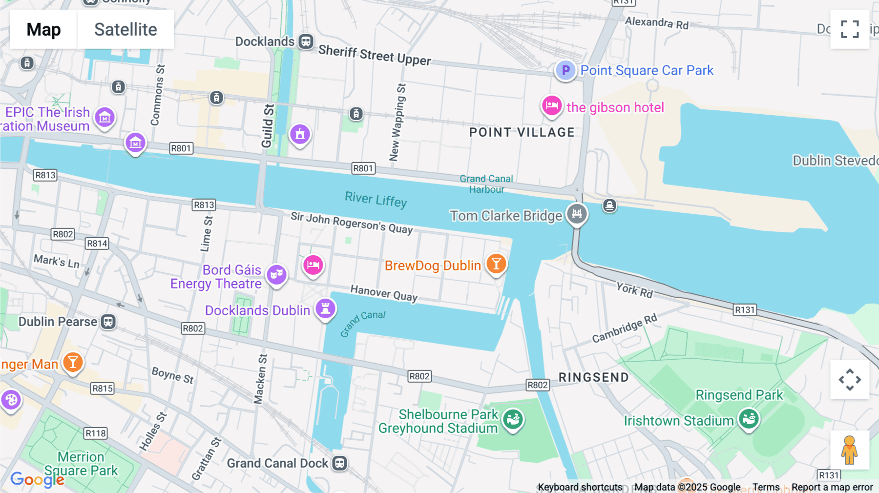 Click for interative map of 77 Sir John Rogerson's Quay, Grand Canal Docklands, Dublin
