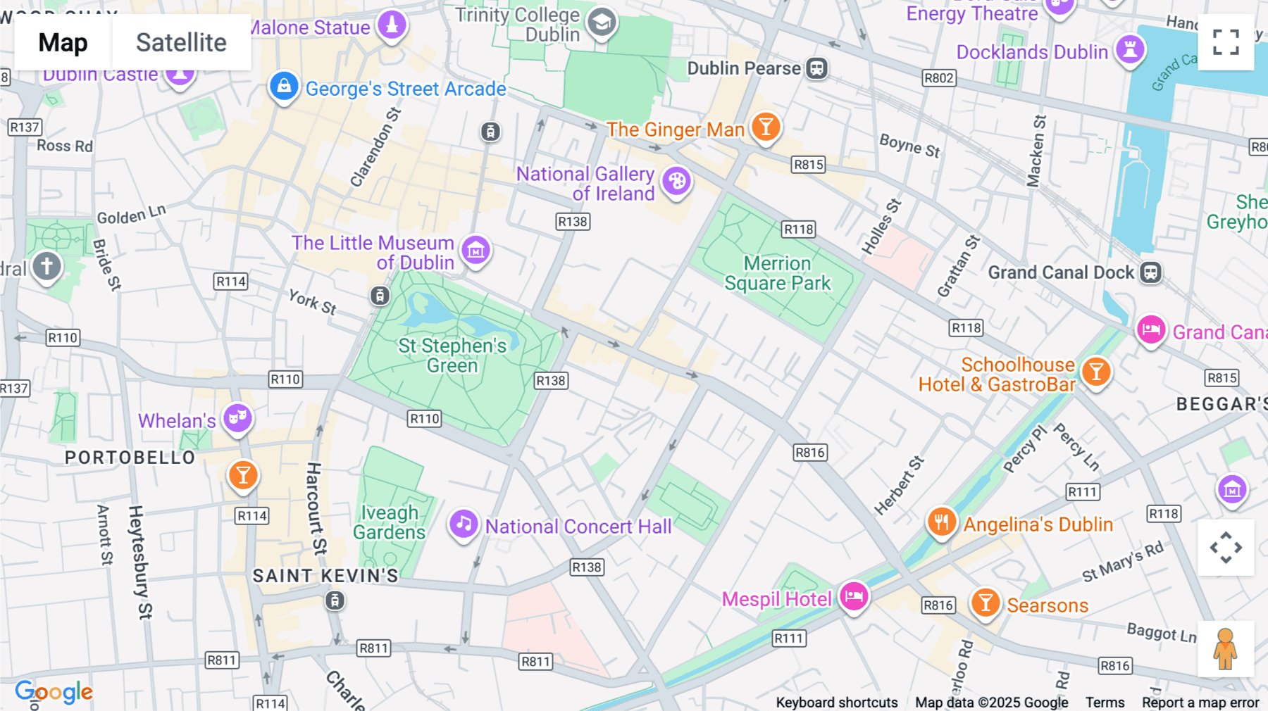 Click for interative map of St. Stephens Green, Dublin, 2, Dublin