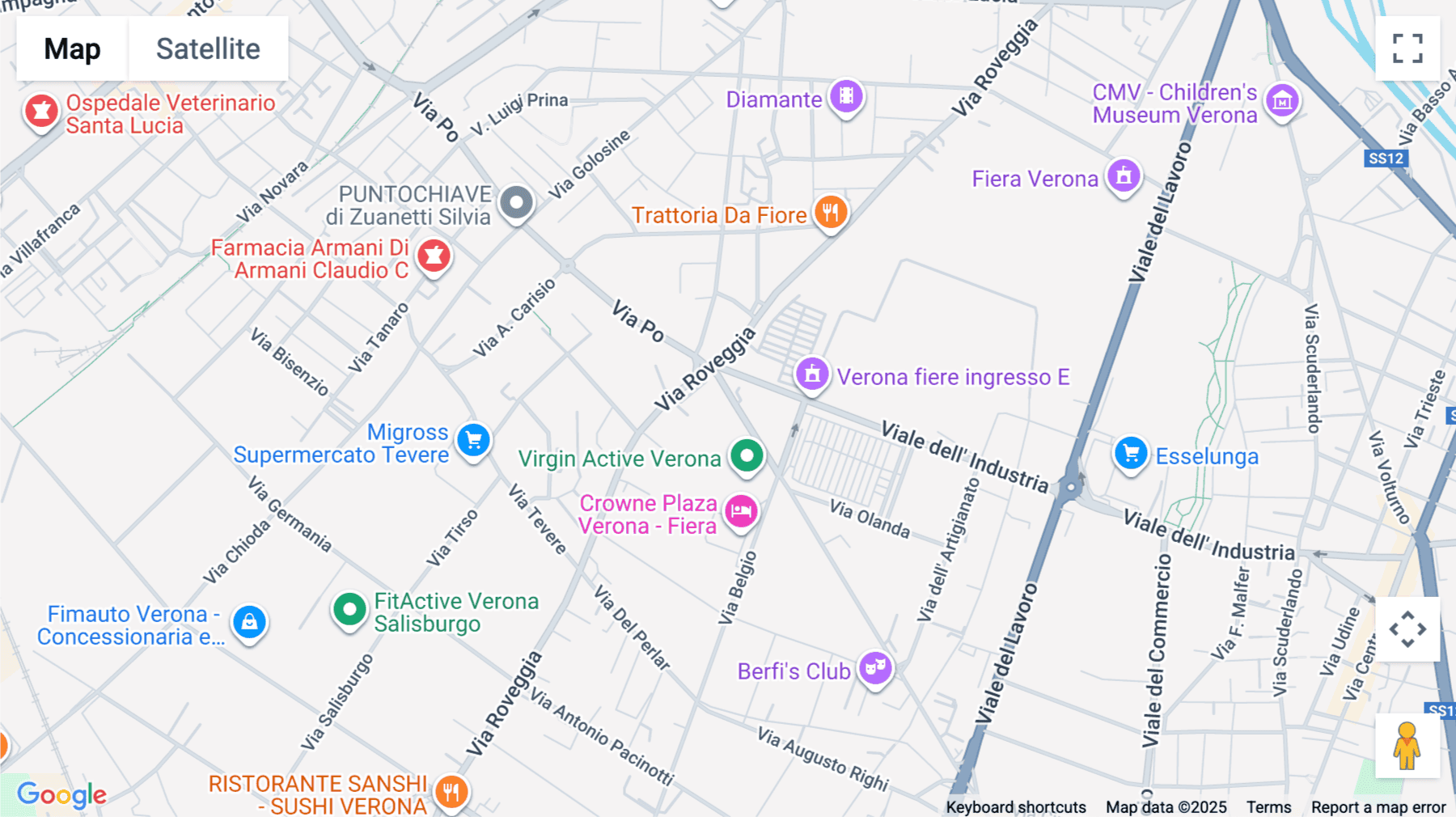 Click for interative map of Via Francia 21/C, Verona