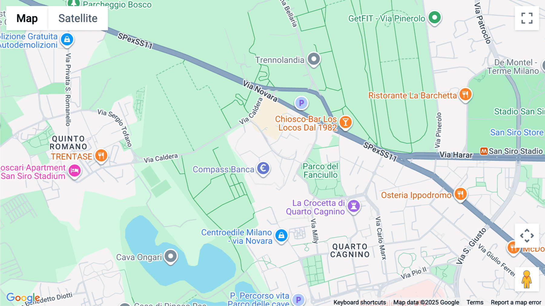 Click for interative map of Via Caldera, 21, Building F, Piano 1, Milan