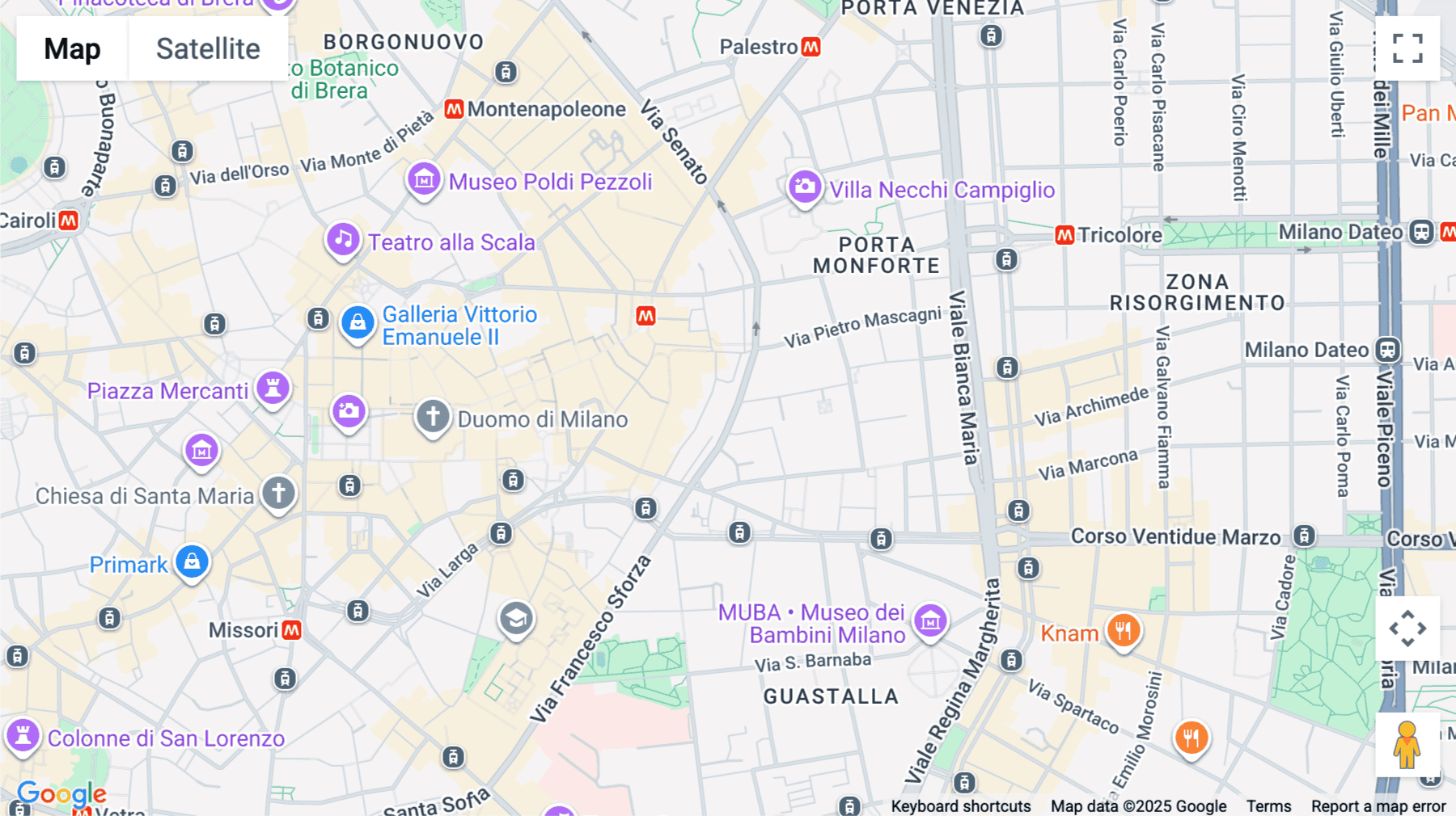 Click for interative map of Via Uberto Visconti di Modrone 15, Milan