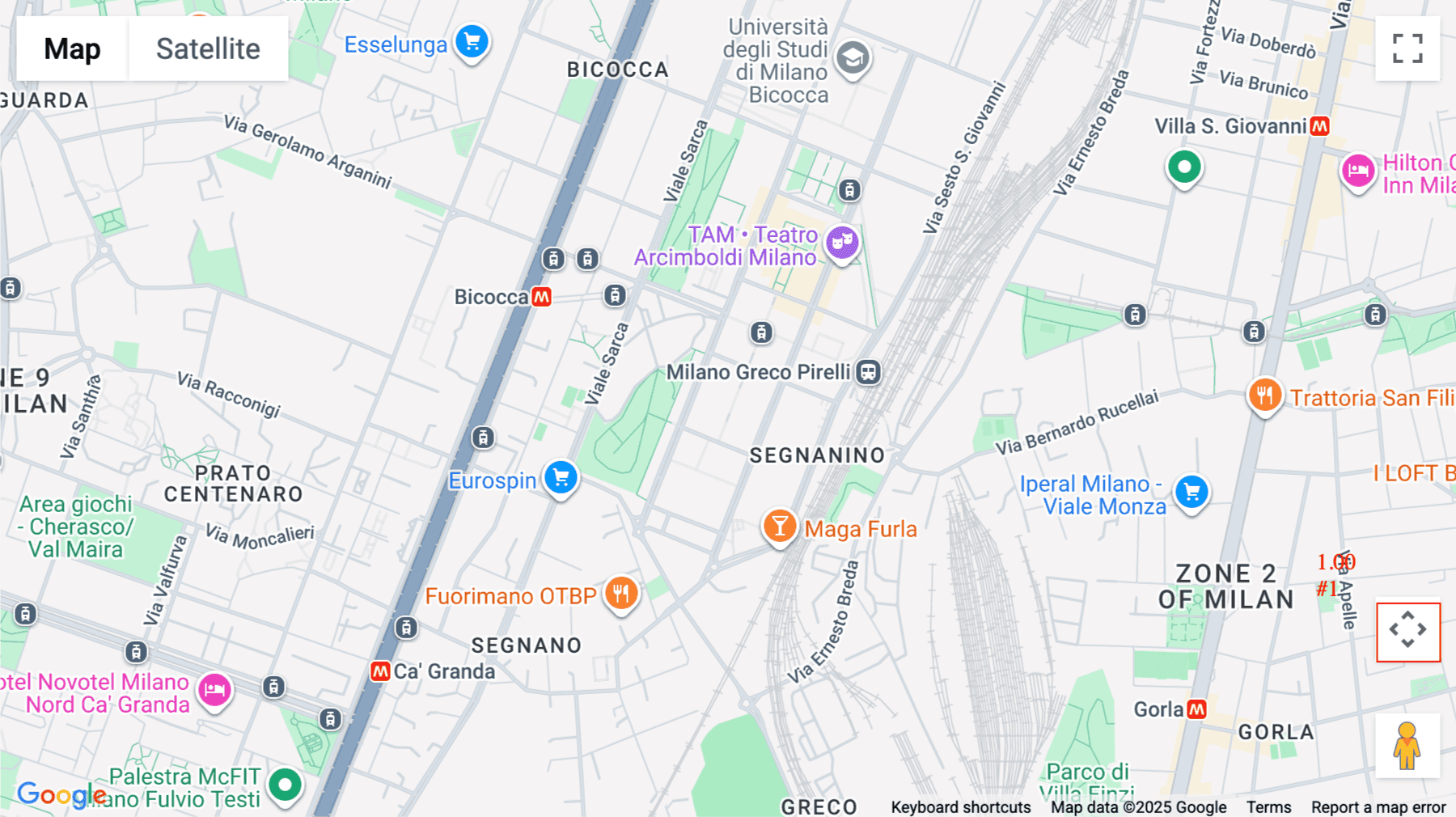 Click for interative map of Via Libero Temolo 4, 4th Floor, Milan