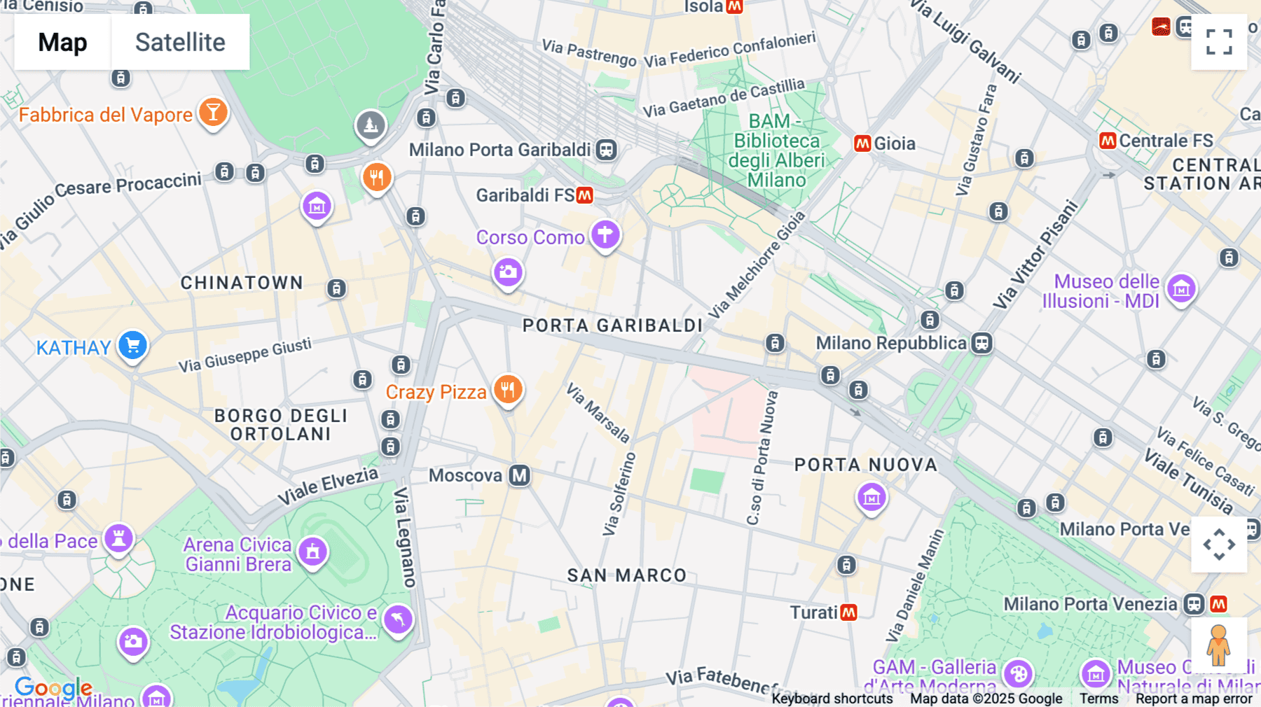 Click for interative map of Bastioni di Porta Nuova 21, Milan