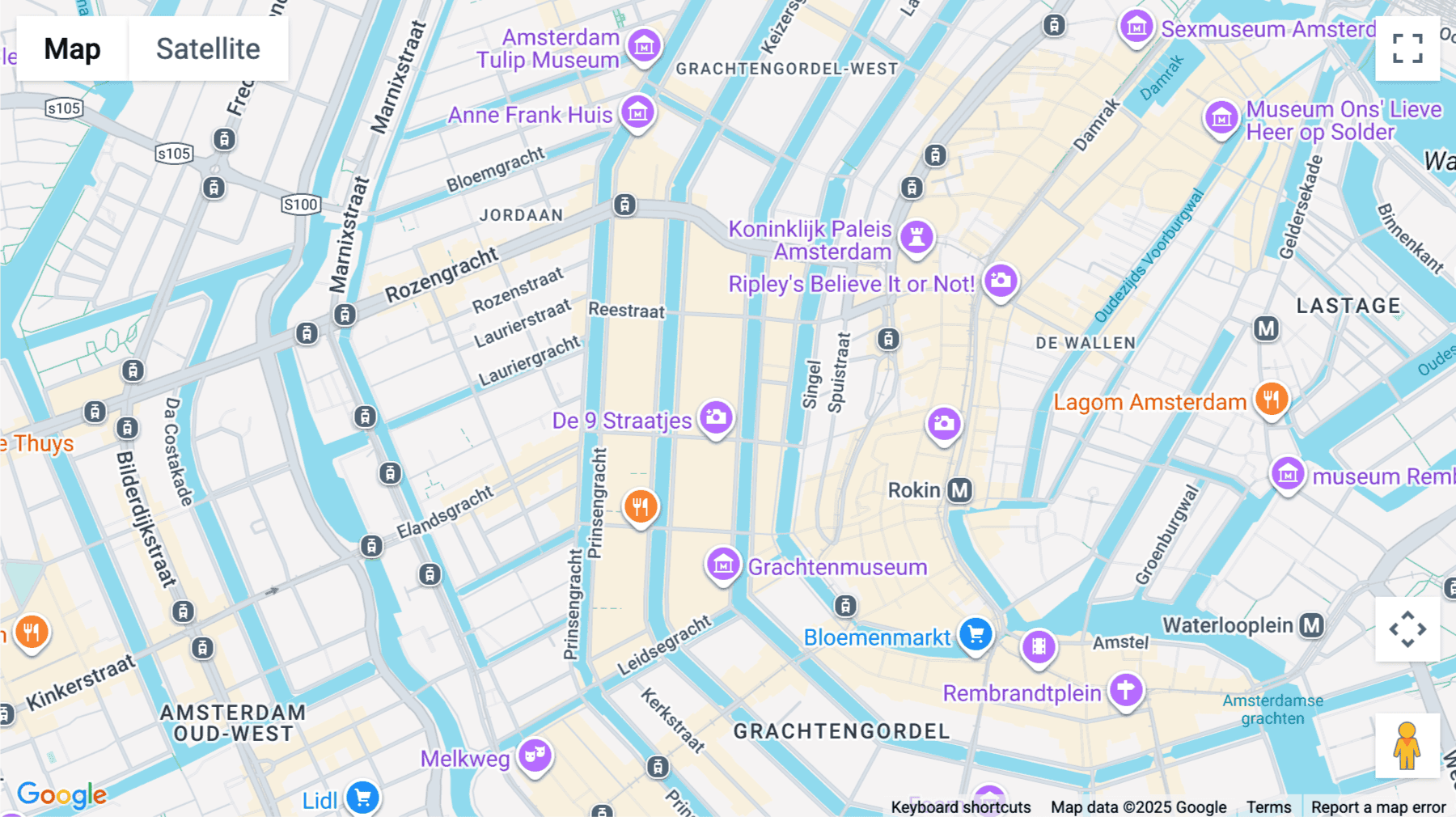 Click for interative map of Herengracht 280, Amsterdam, Amsterdam