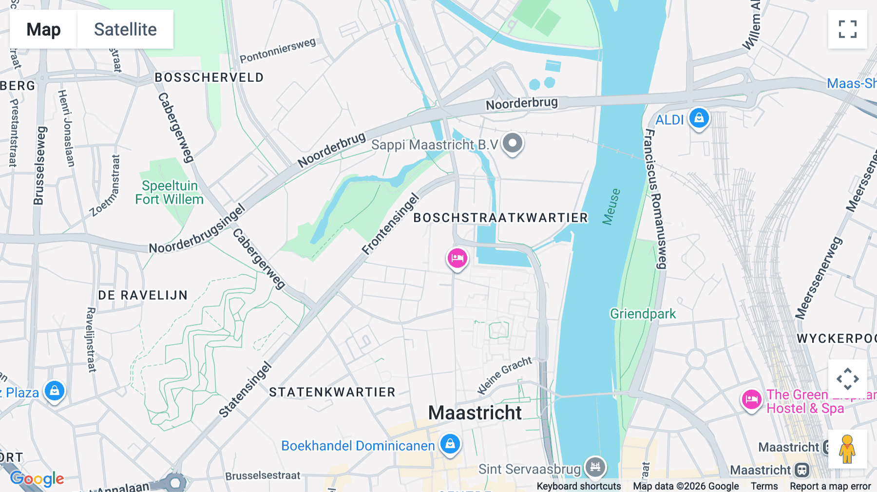 Click for interative map of Sphinxcour 9A, Maastricht