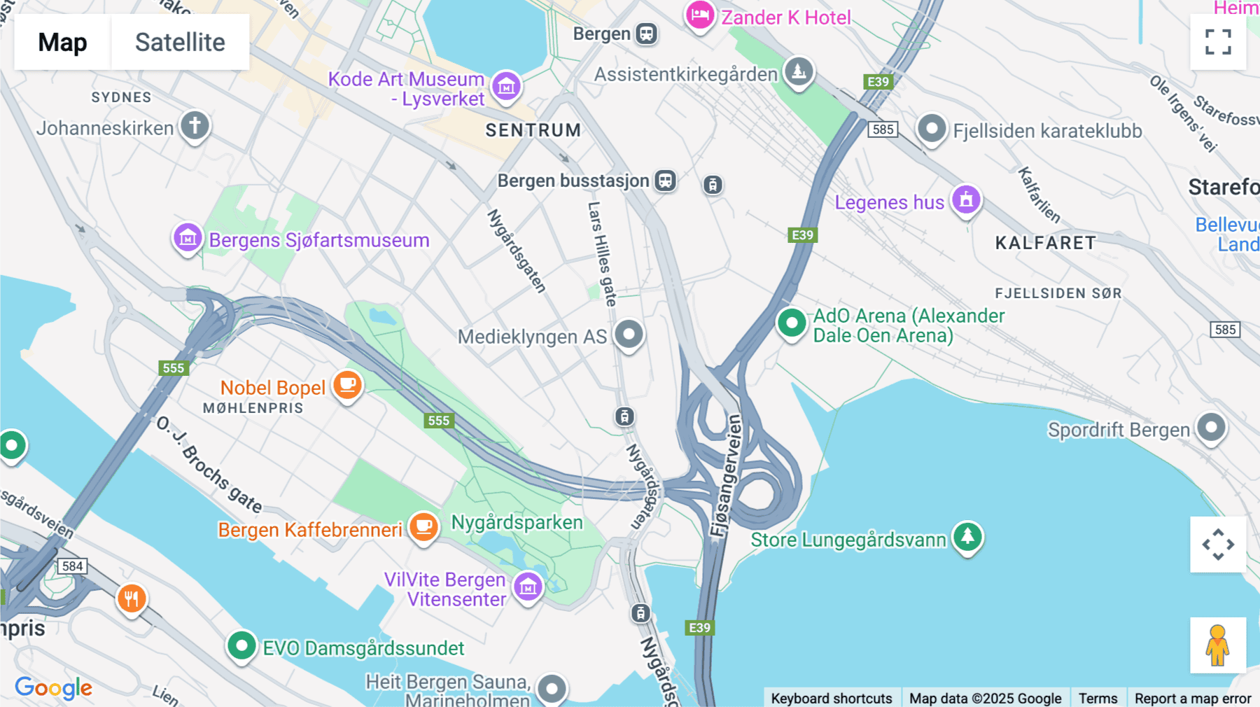 Click for interative map of 4th floor, Media City Bergen, Lars Hillesgate 30, Bergen