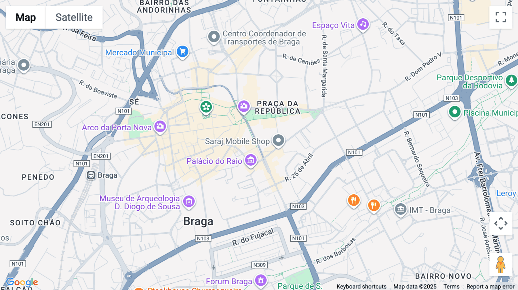 Click for interative map of Avenida da Liberdade 615, 1º, Braga