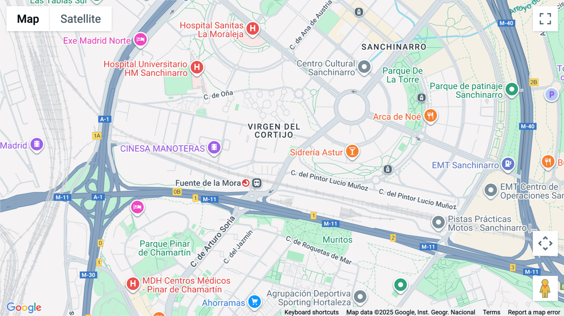 Click for interative map of Camino Fuente de la Mora, 9, Madrid