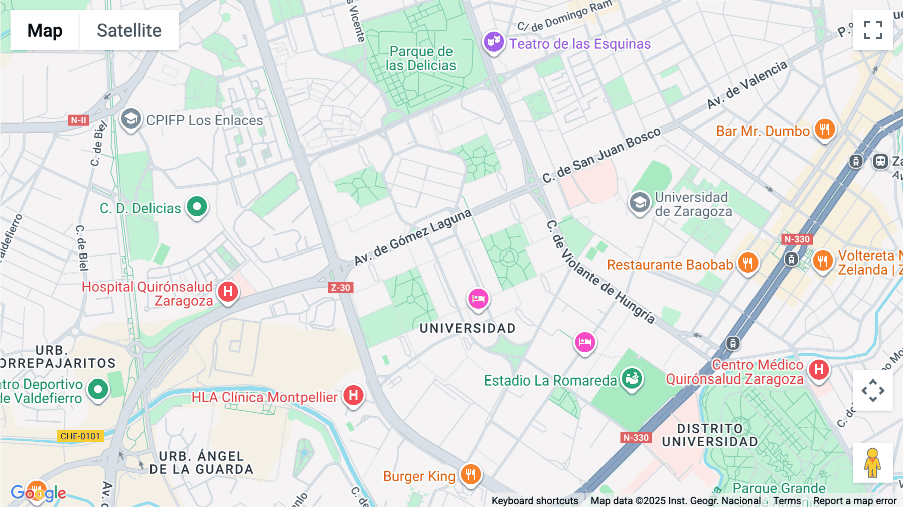 Click for interative map of Torre Aragonia, Avenida Juan Pablo II 35, 3rd floor, 50009 Zaragoza, Zaragoza