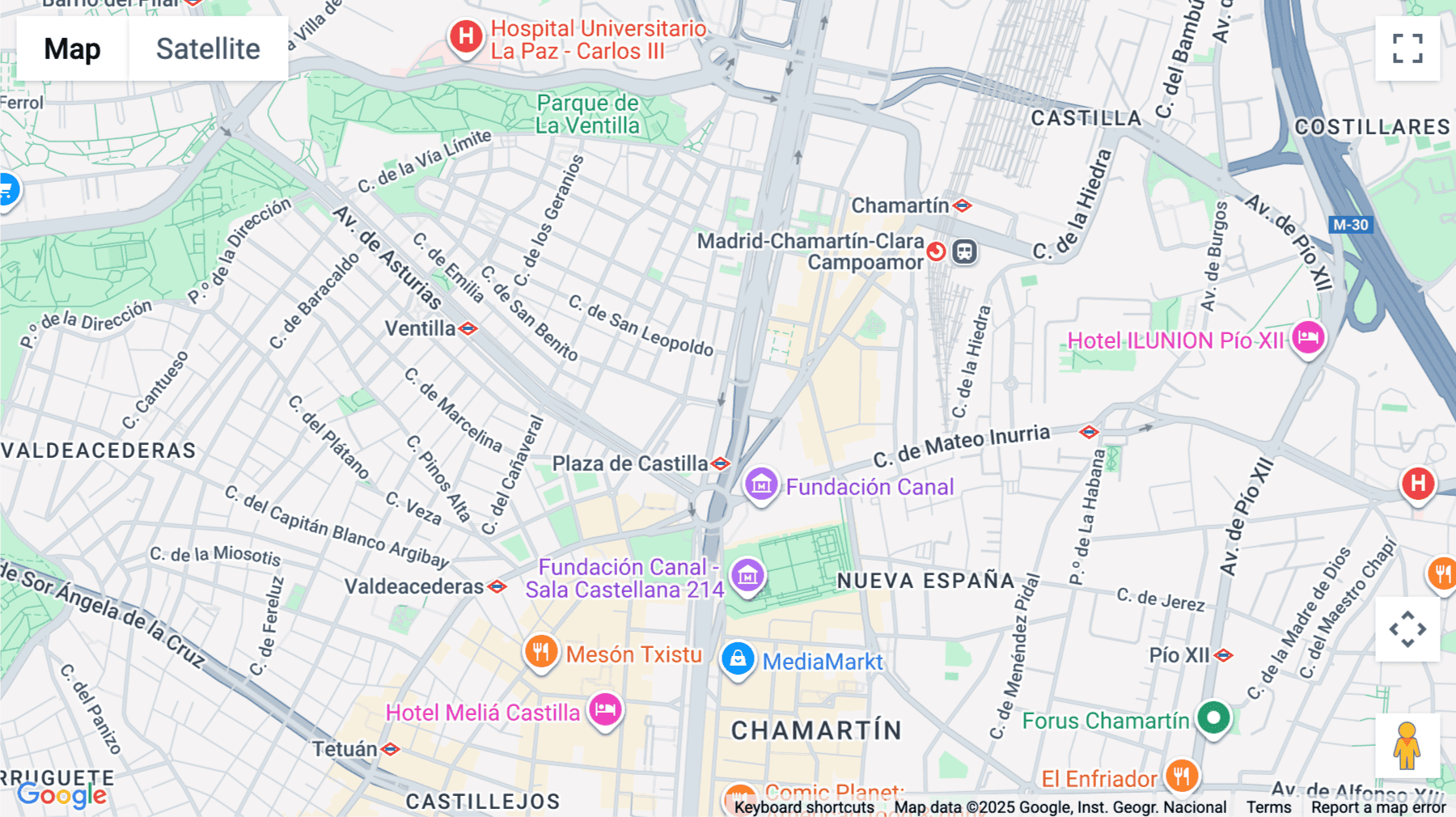 Click for interative map of Castellana 43, Paseo de la Castellana 43, Madrid