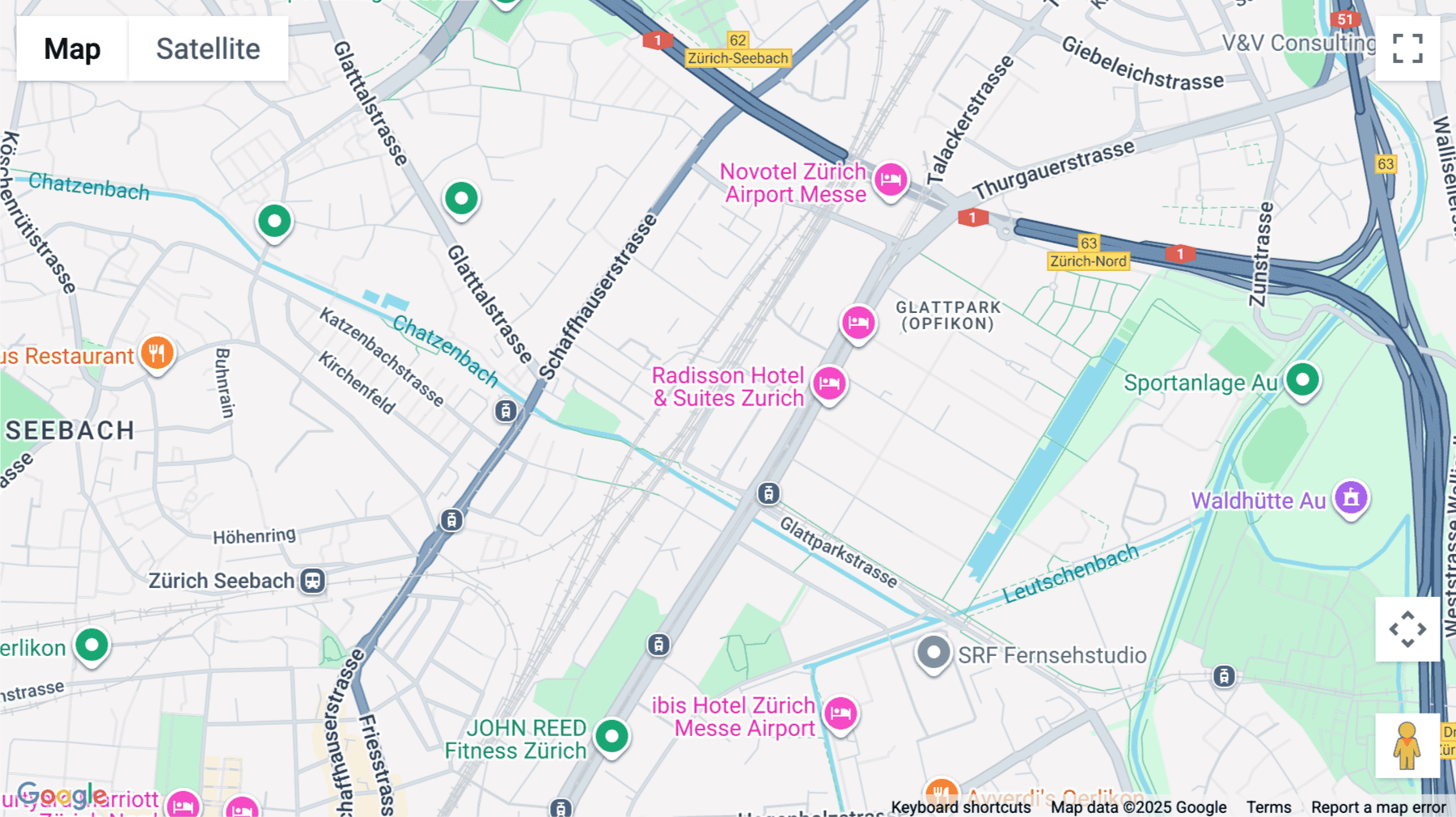Click for interative map of Thurgauerstrasse 101, 8152 Glattpark (Opfikon), Zurich