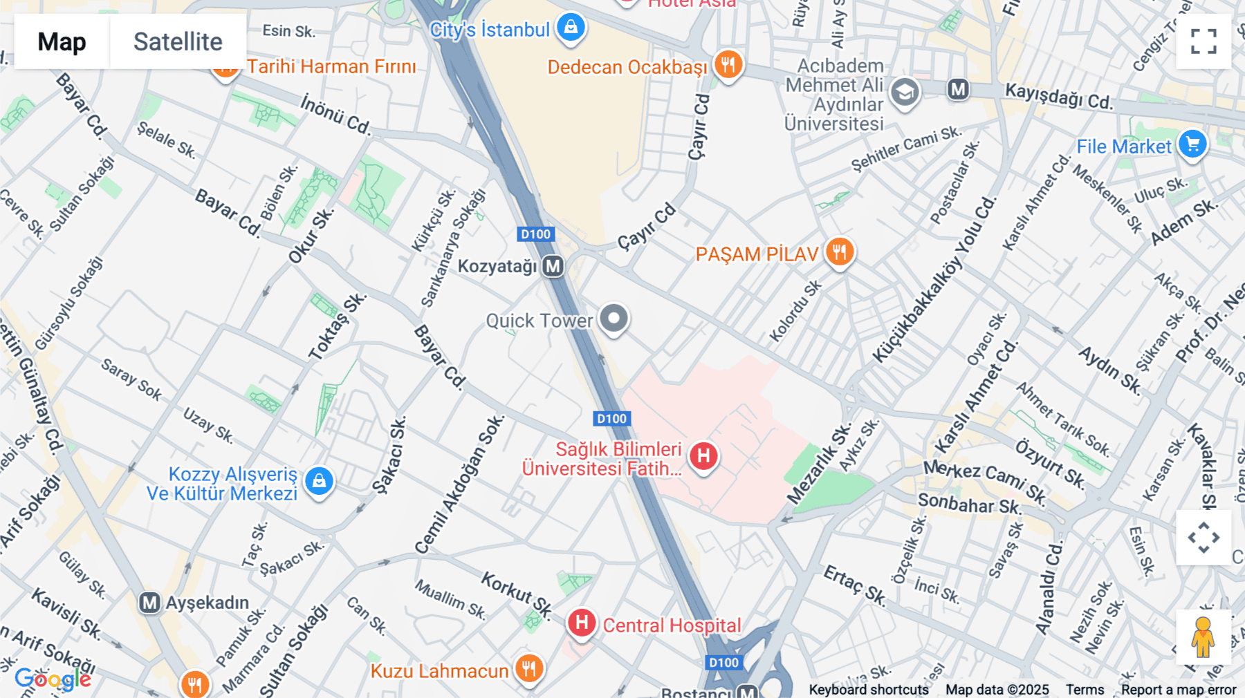 Click for interative map of AND Kozyataği, İçerenköy Mahallesi, Umut Sk. No: 12, Istanbul