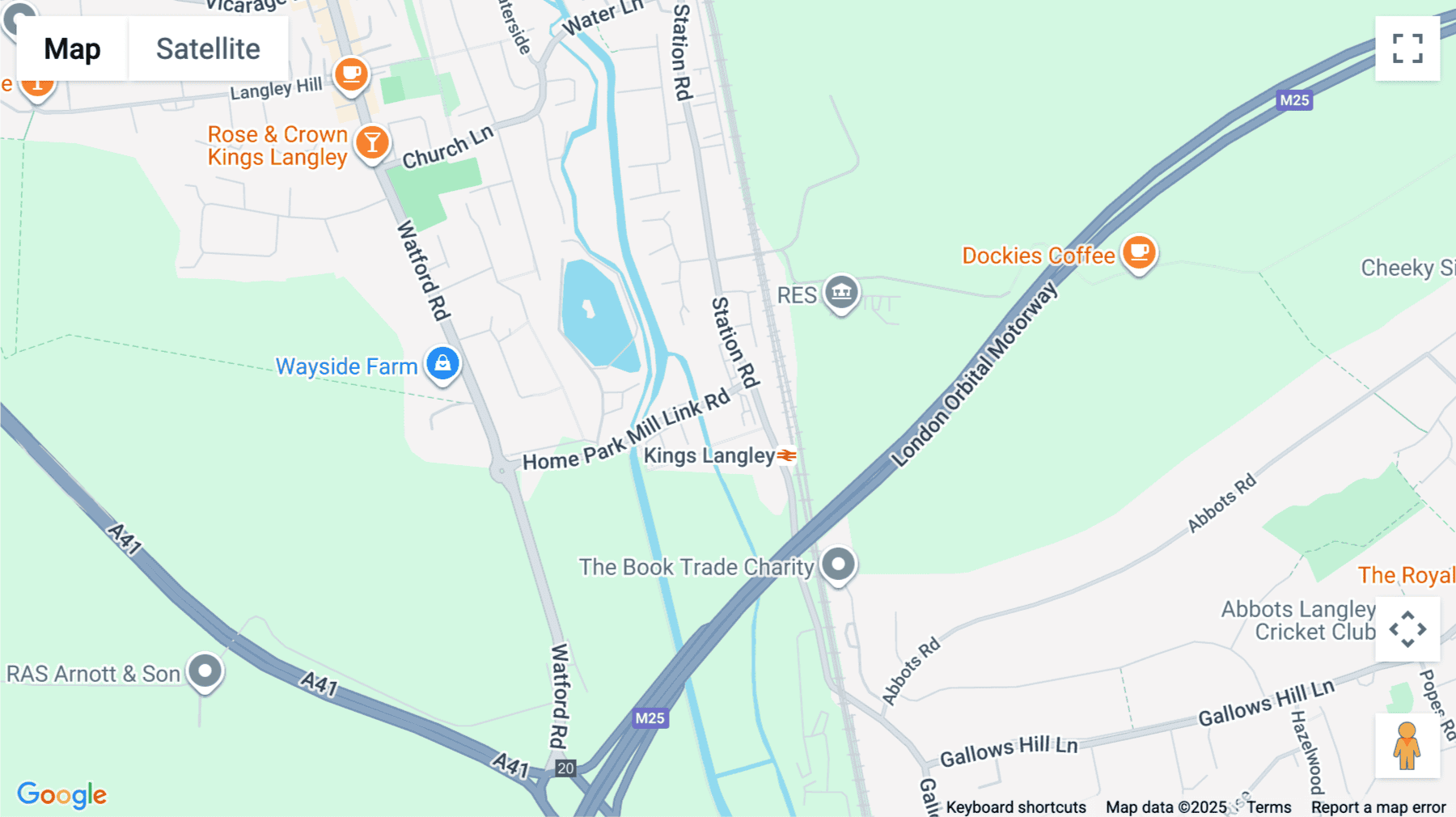 Click for interative map of Station Road, Kings Langley, Kings Langley