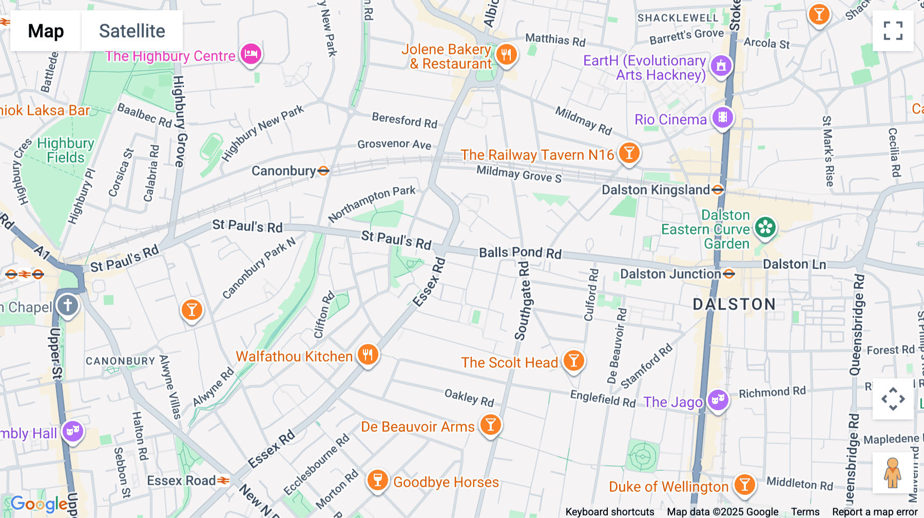 Click for interative map of Leroy House, 436 Essex Road, London