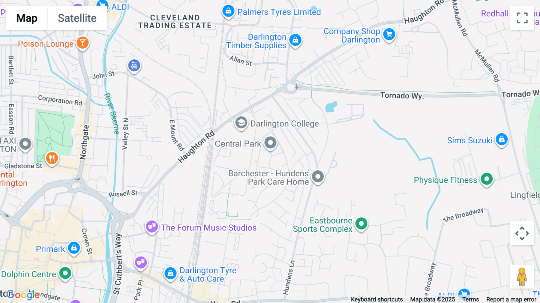 Click for interative map of Business Central Darlington, 2 Union Square, Central Park., Darlington