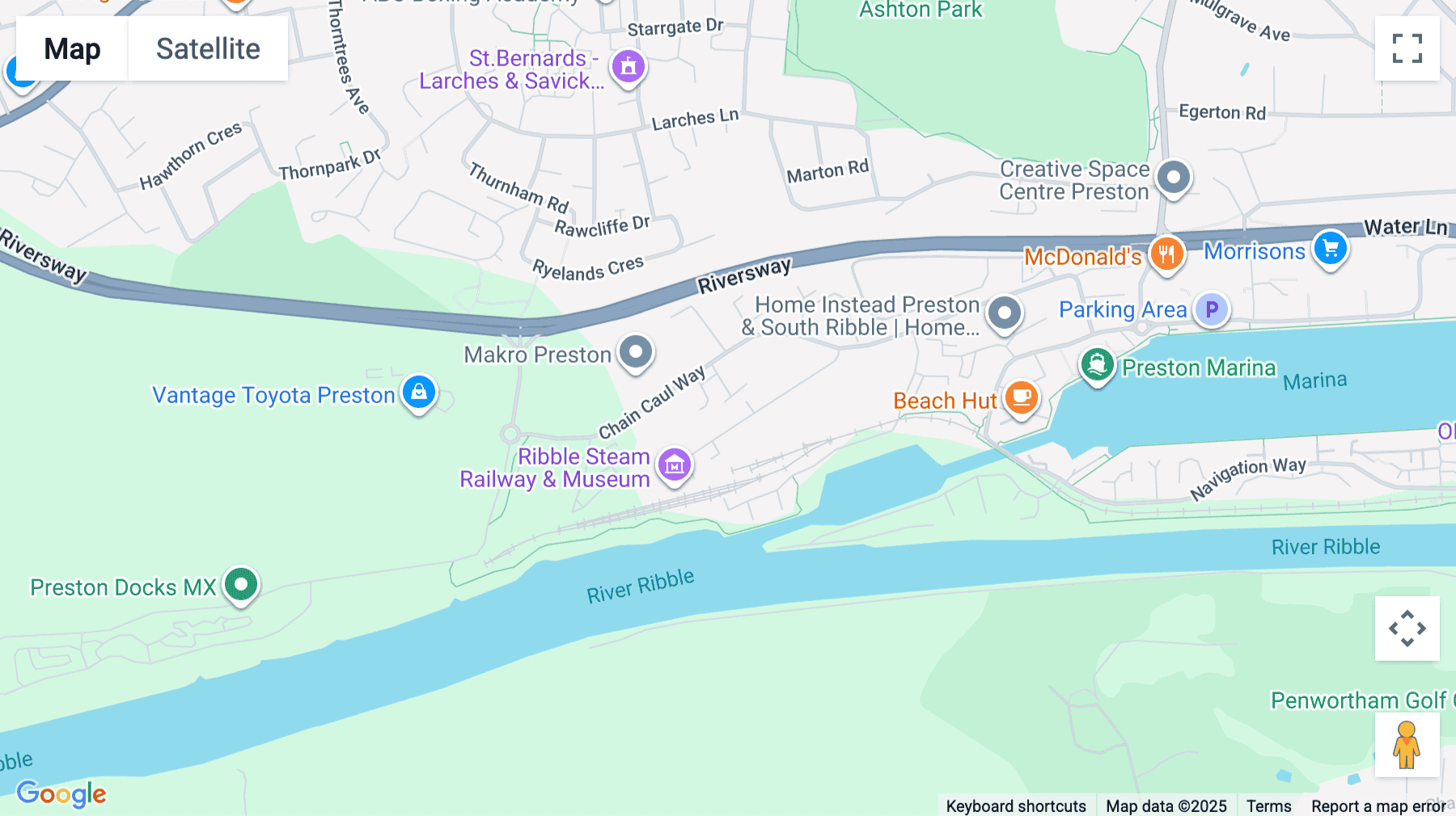 Click for interative map of Barbury House, 8 Hardy Close, Preston, Preston (Lancashire)