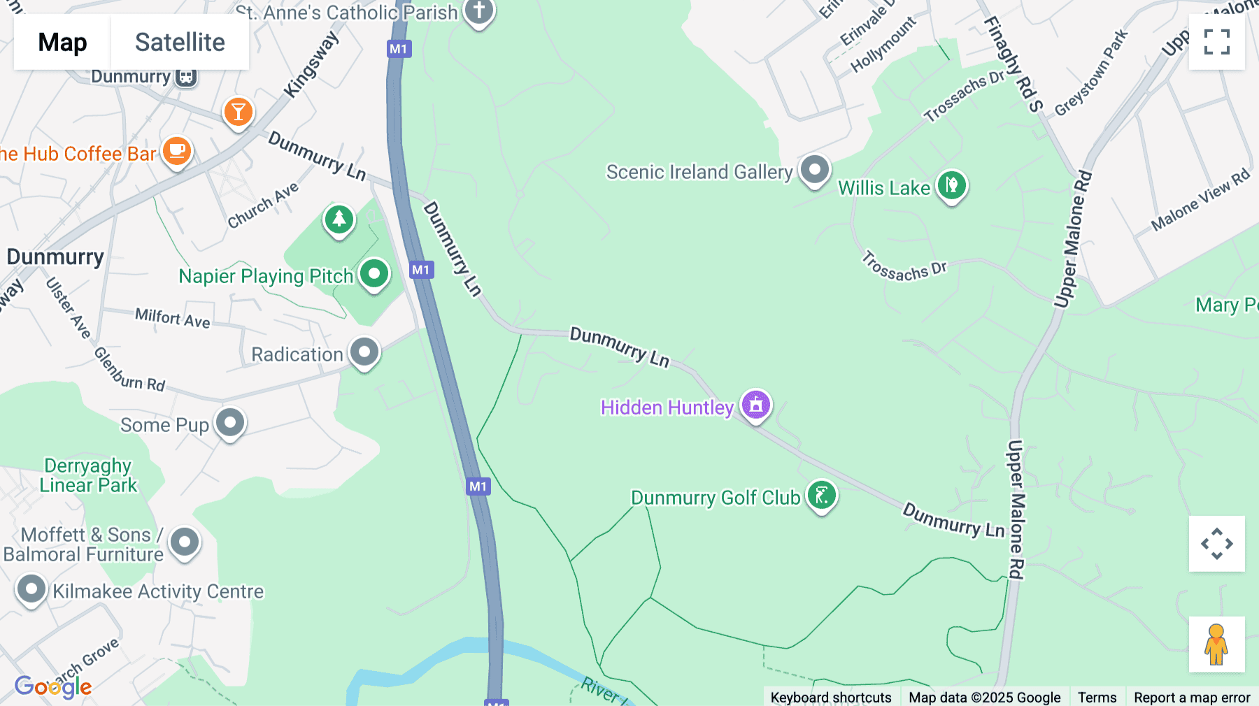 Click for interative map of 37a Upper Dunmurry Lane, Dunmurry office park, Dunmurry
