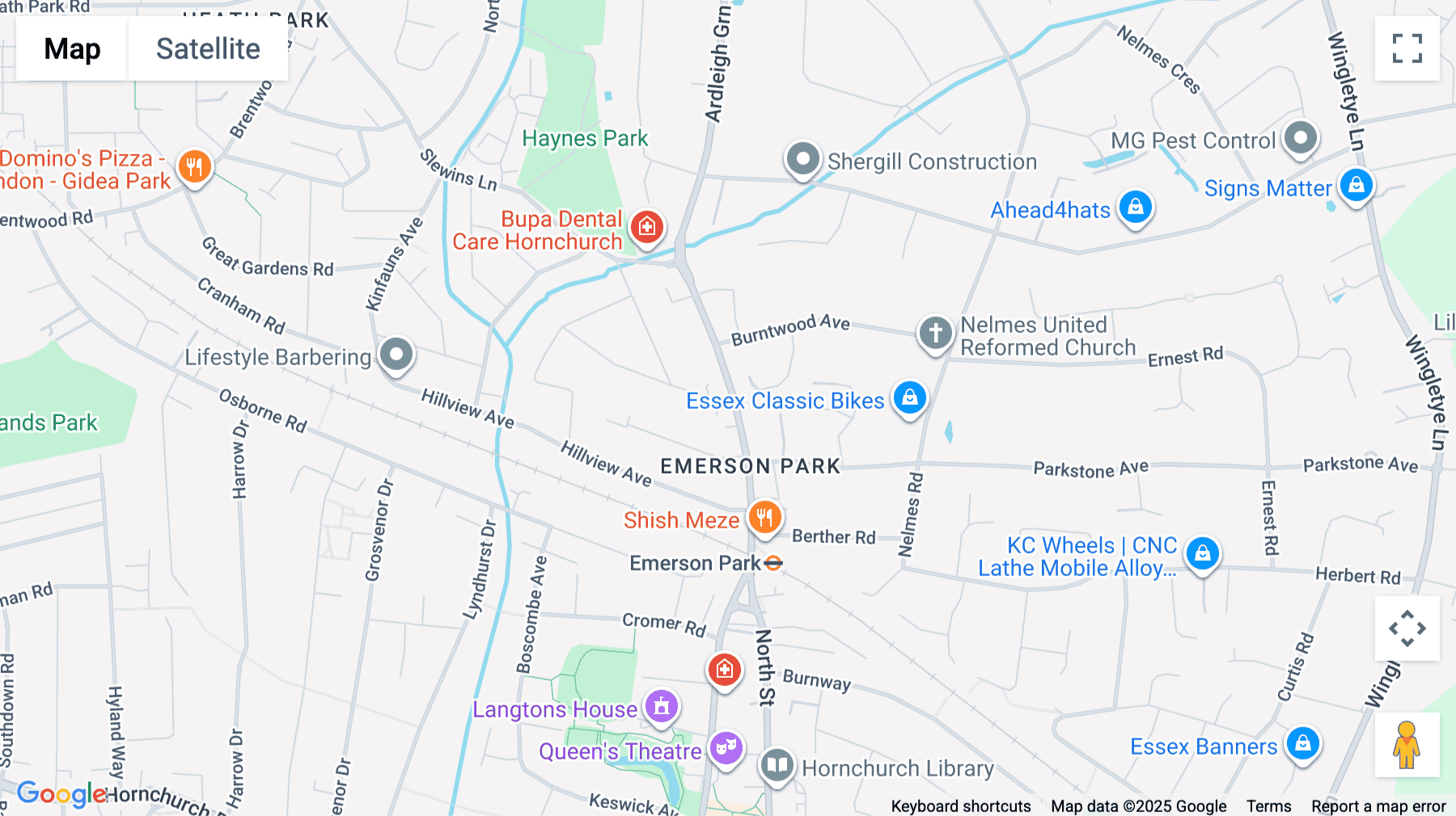 Click for interative map of 63-67 Butts Green Road, Hornchurch