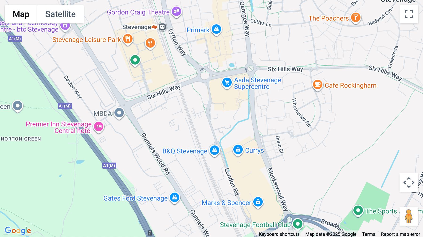Click for interative map of Kings Court Business Centre, London Road, Stevenage, Hertfordshire, Stevenage