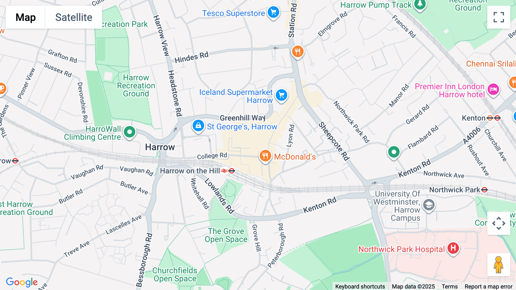 Click for interative map of 7 Havelock Place, Harrow, Harrow