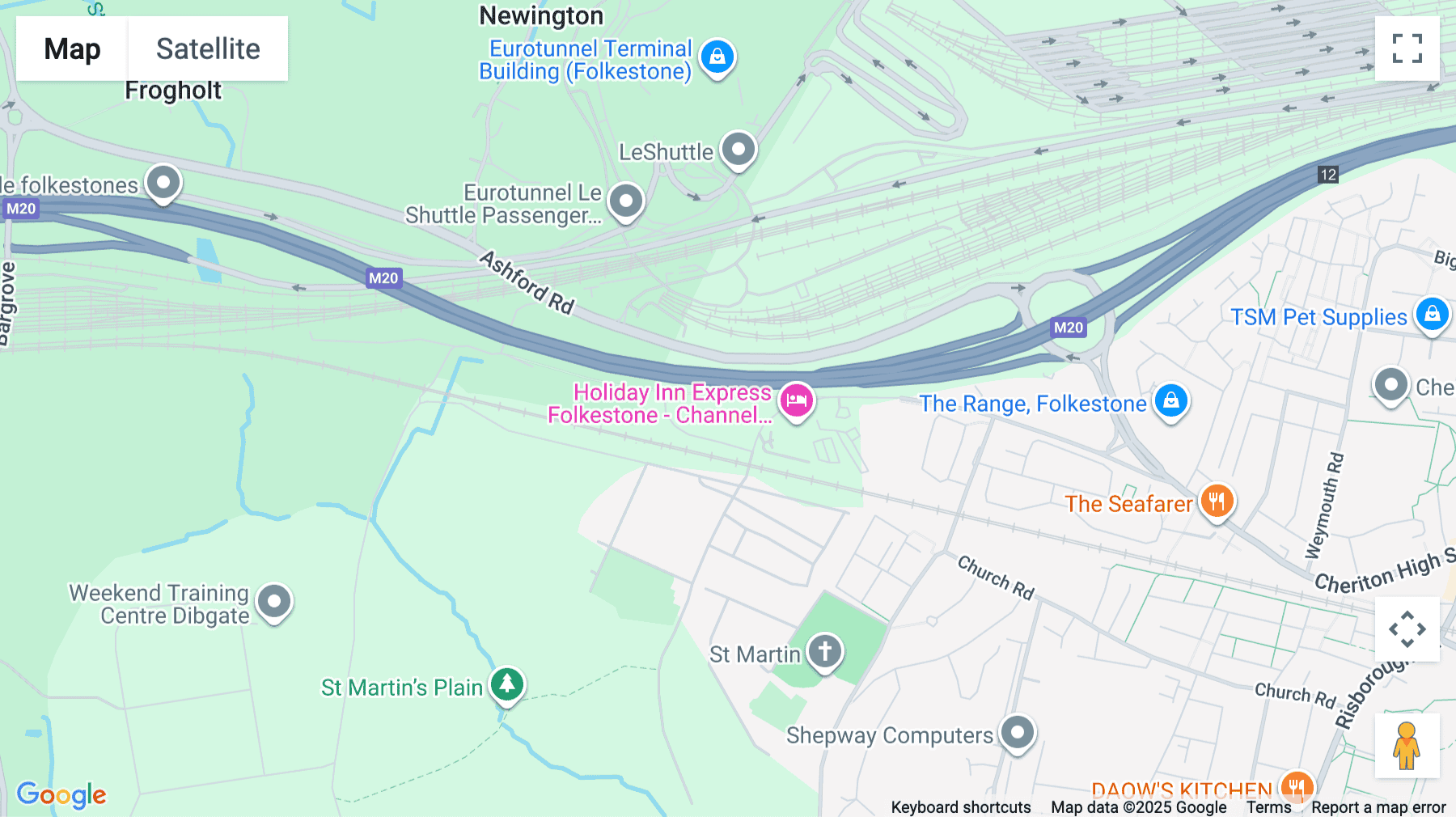 Click for interative map of Motis Business Centre, Cheriton High Street, Kent, Folkestone
