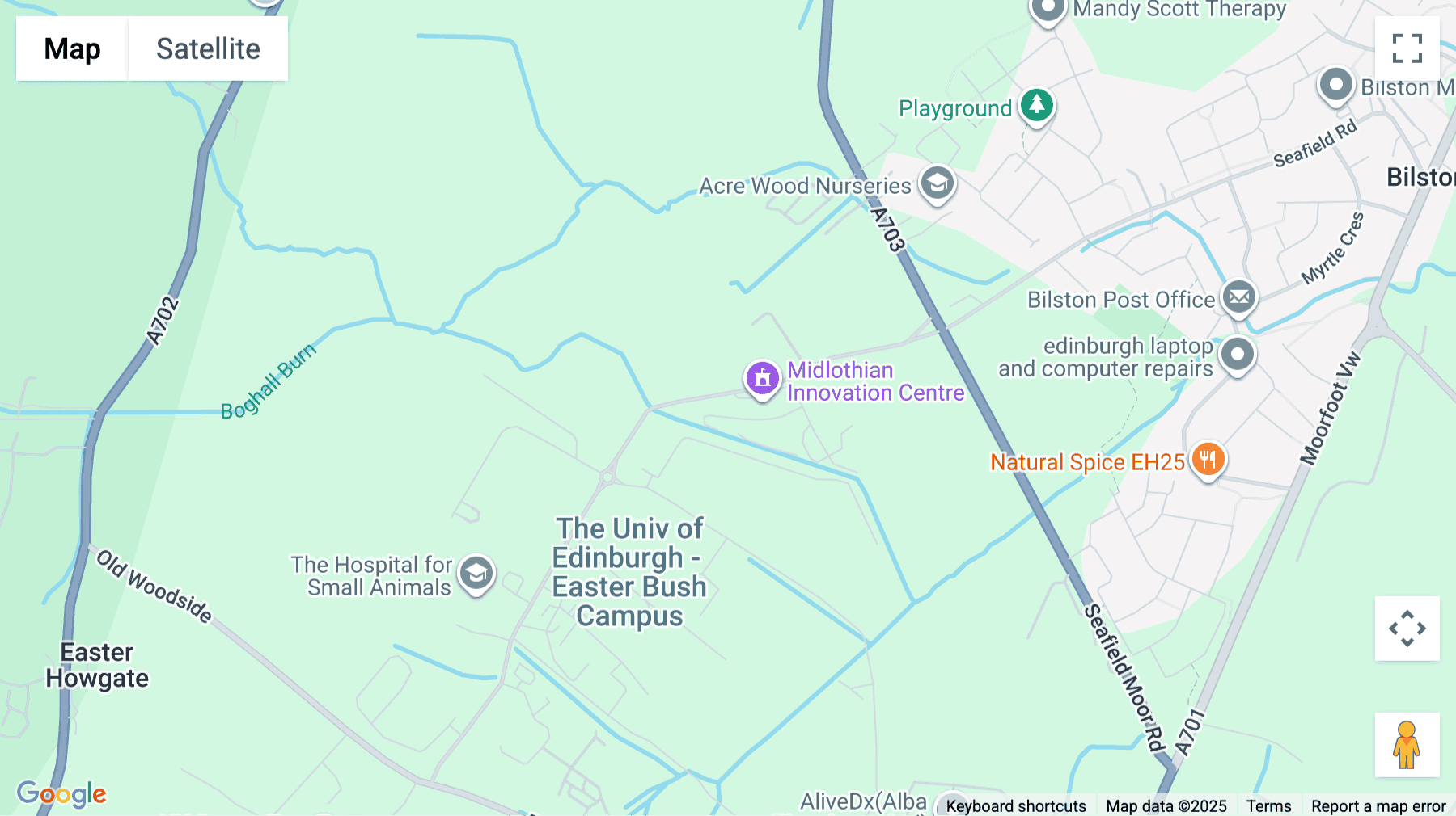 Click for interative map of Centre House, Midlothian Innovation Centre, Roslin, Roslin