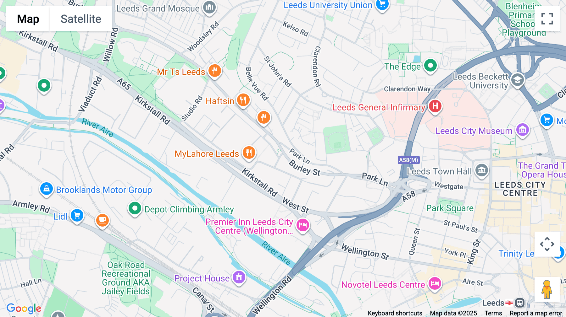 Click for interative map of St Andrew's House, St Andrews Street, Leeds