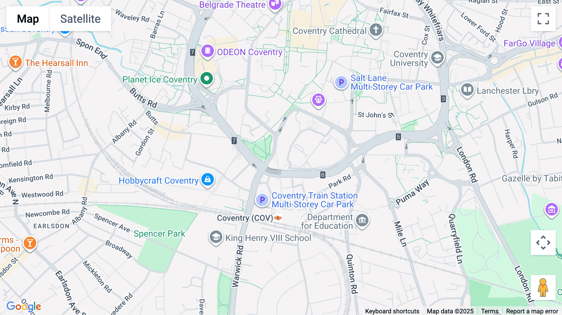 Click for interative map of Friars House, Manor House Drive, Coventry, Coventry