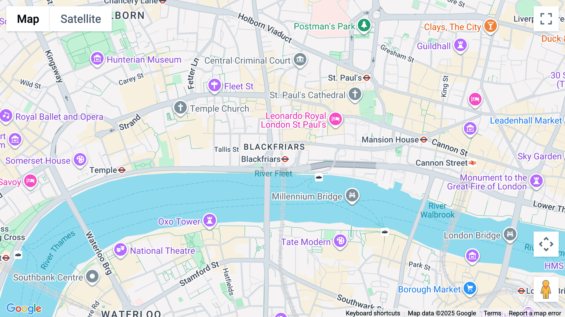 Click for interative map of 181 Queen Victoria Street, London
