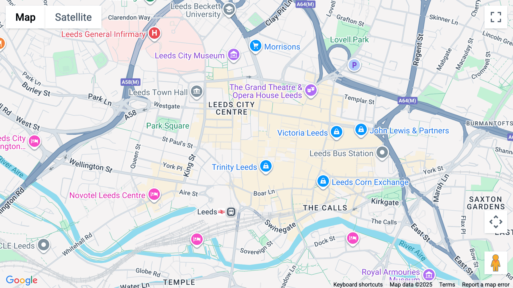 Click for interative map of Pinnacle, 18th & 19th Floors, 67 Albion Street, Leeds