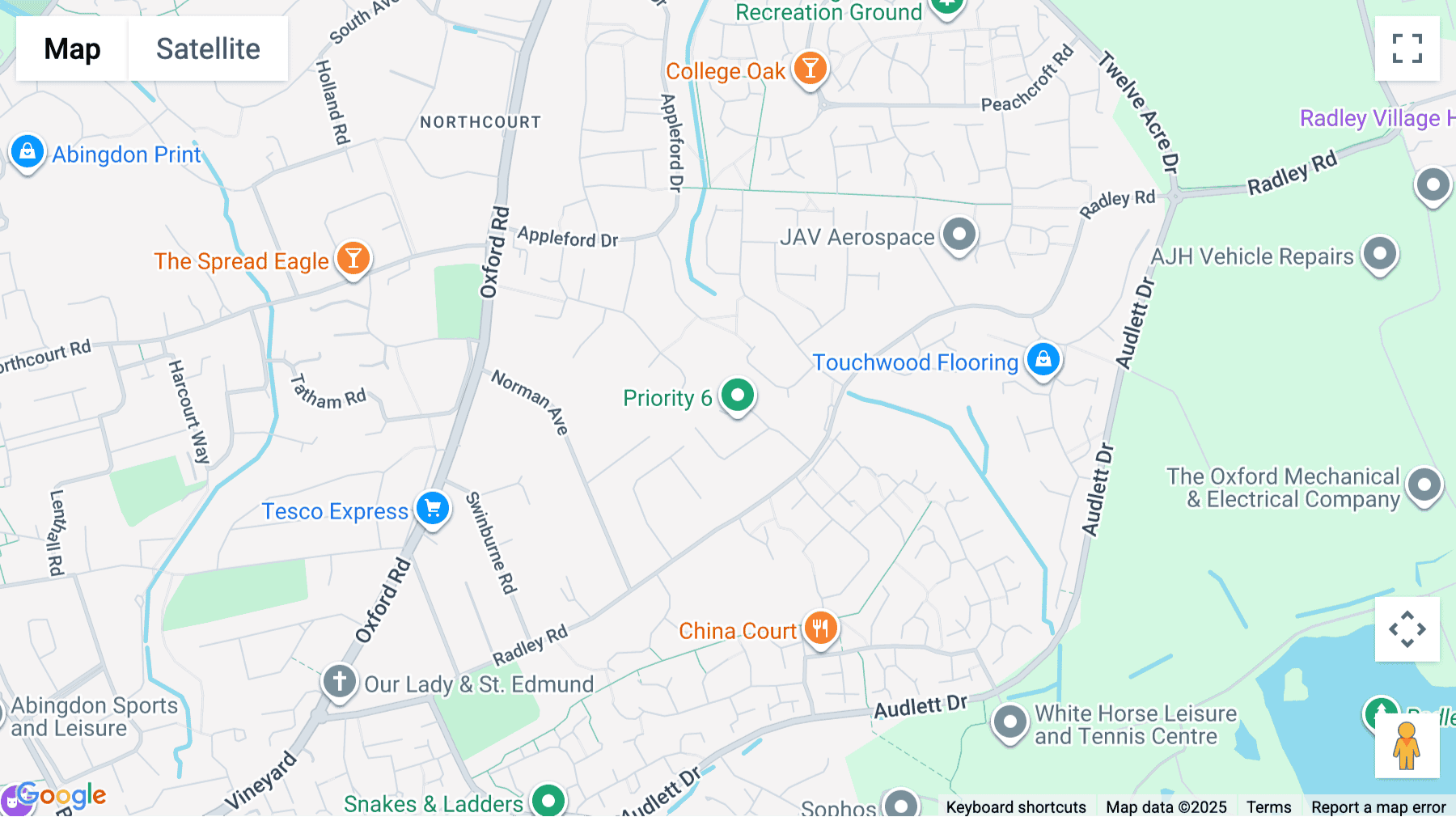 Click for interative map of Radley Place, Radley Road Industrial Estate, Abingdon, Abingdon