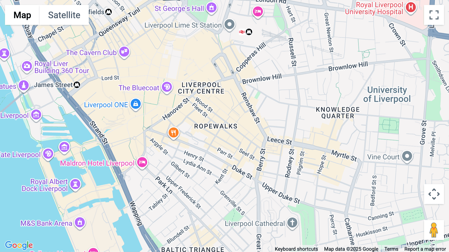 Click for interative map of Slater Studios, 5-11 Slater Street, Ropewalks, Liverpool