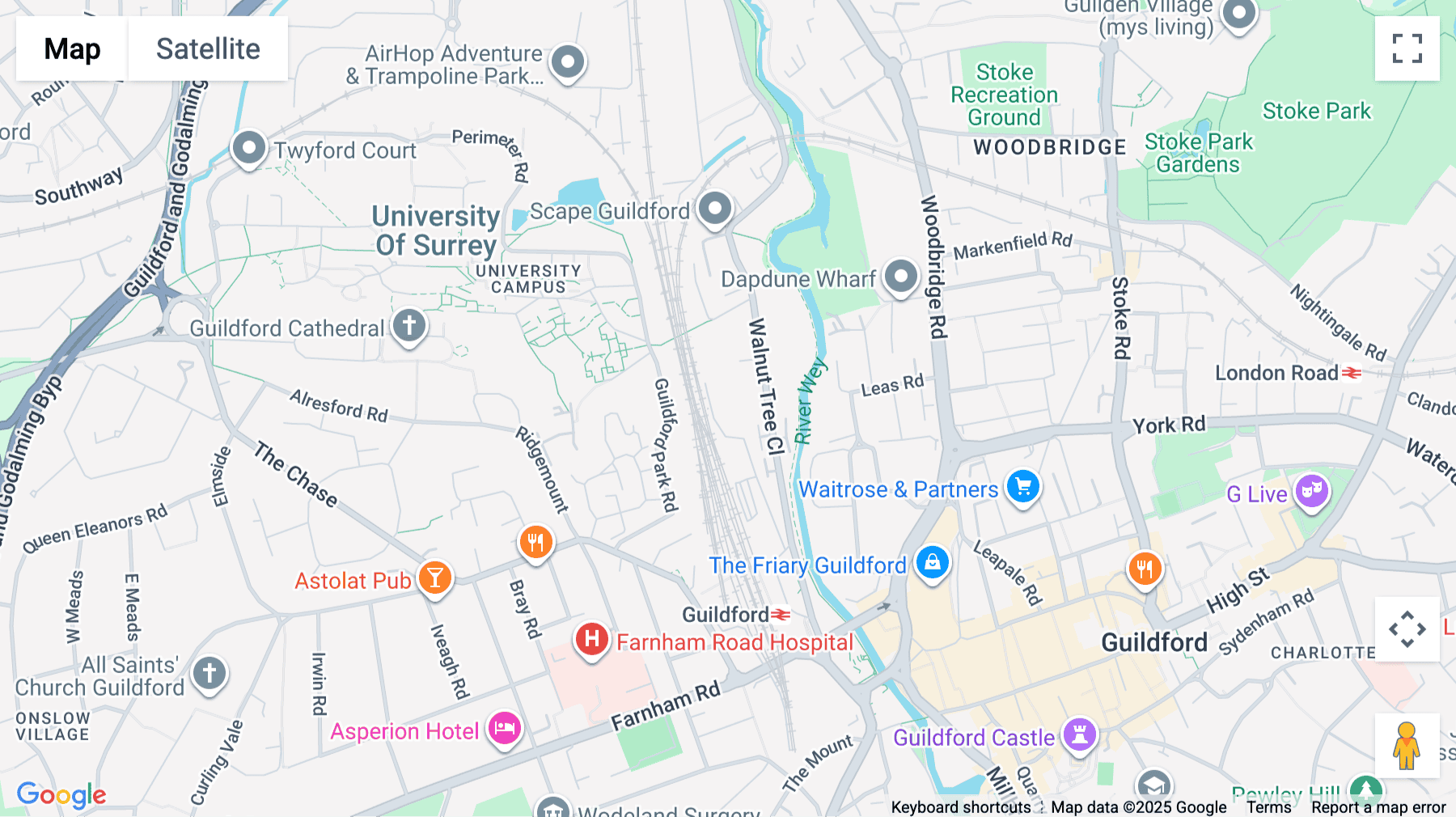 Click for interative map of Austen House, Station View, Units A-J, Guildford