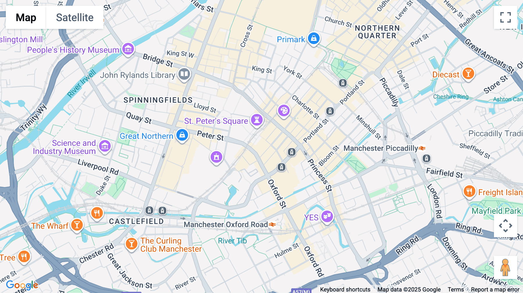 Click for interative map of 1 St Peter's Square, Manchester