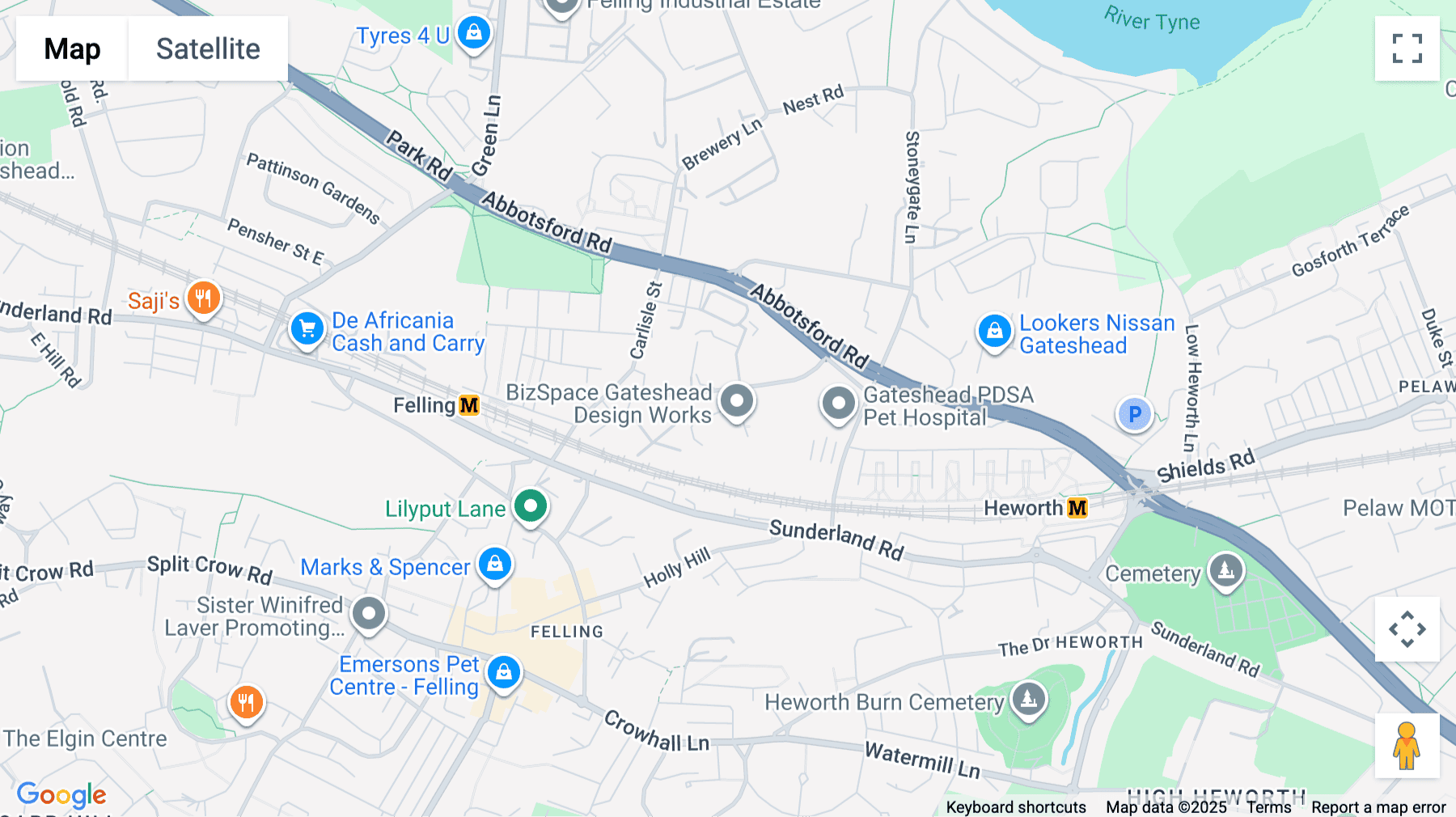 Click for interative map of Design works, William Street, Gateshead, Tyne & Wear, Gateshead