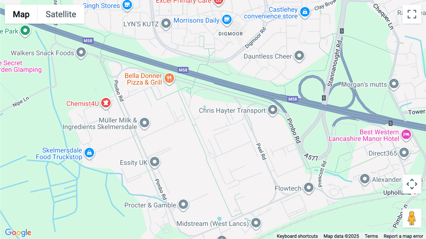 Click for interative map of 1 Potter Place, Allied Business Centre, Skelmersdale