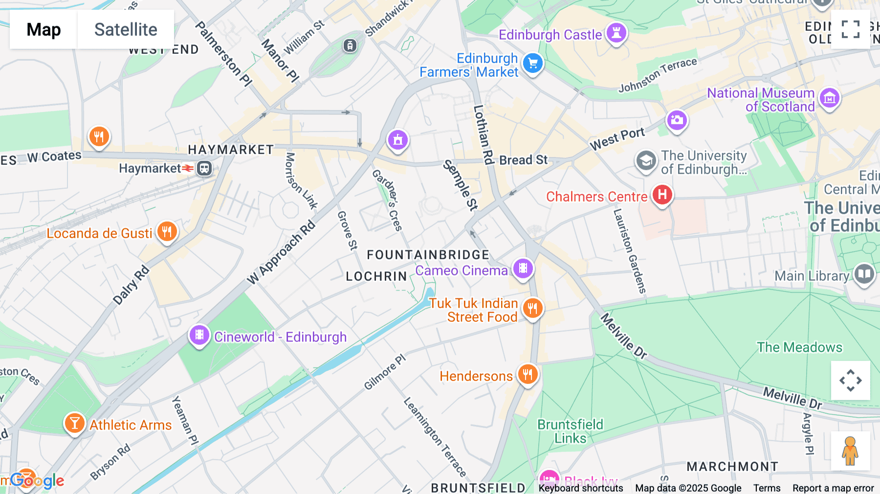Click for interative map of 1 Lochrin Square, 92-98 Fountainbridge, Edinburgh, Edinburgh