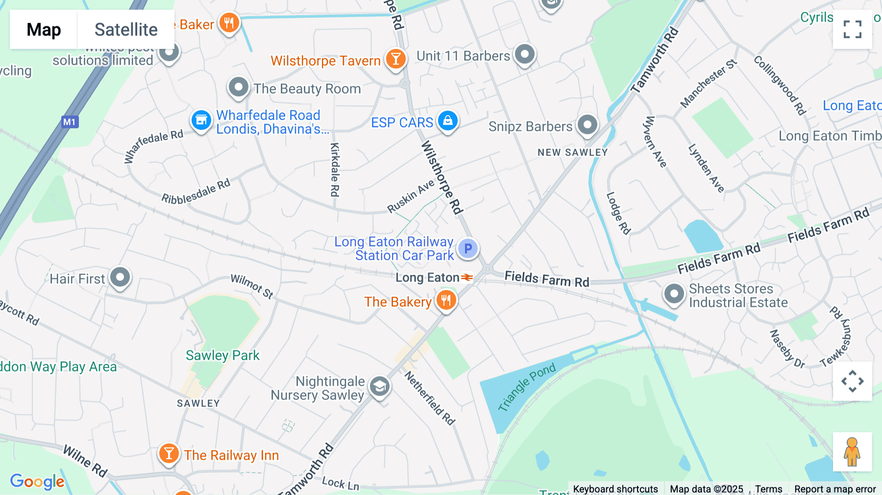 Click for interative map of Bramley House, Wilsthorpe Road, Long Eaton, Nottingham
