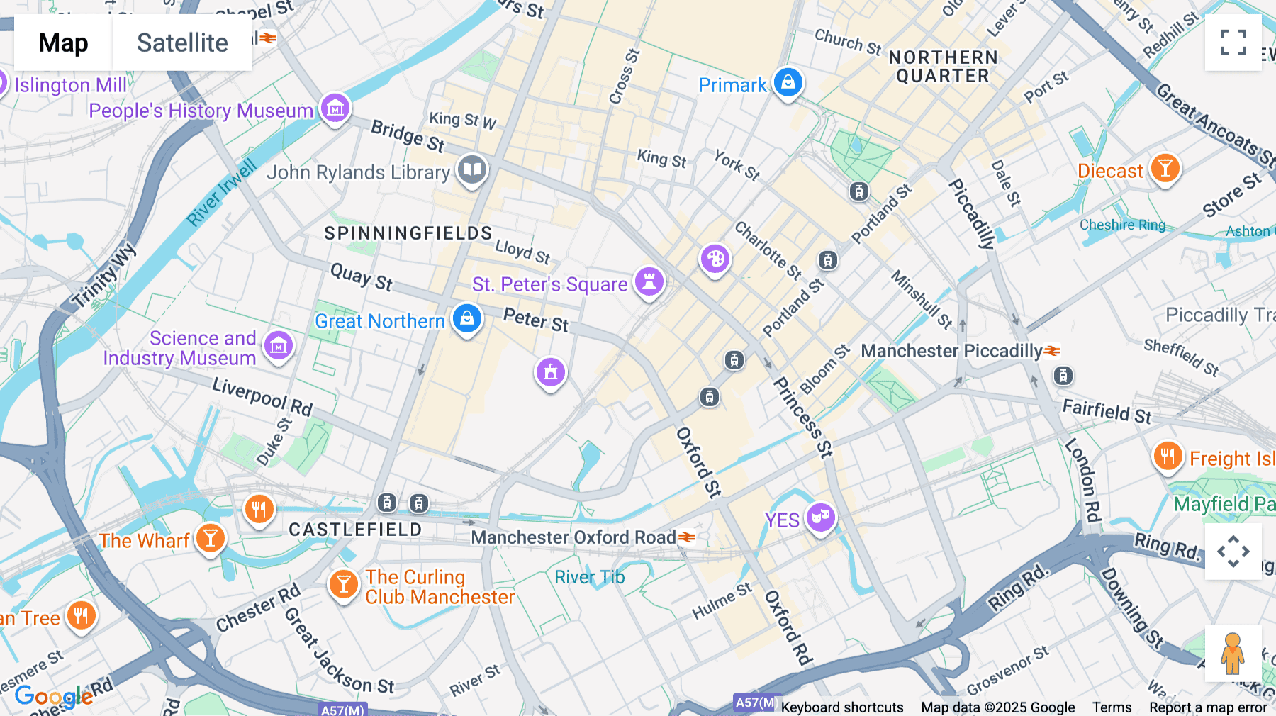 Click for interative map of Peter House, Oxford Street, Manchester, Manchester