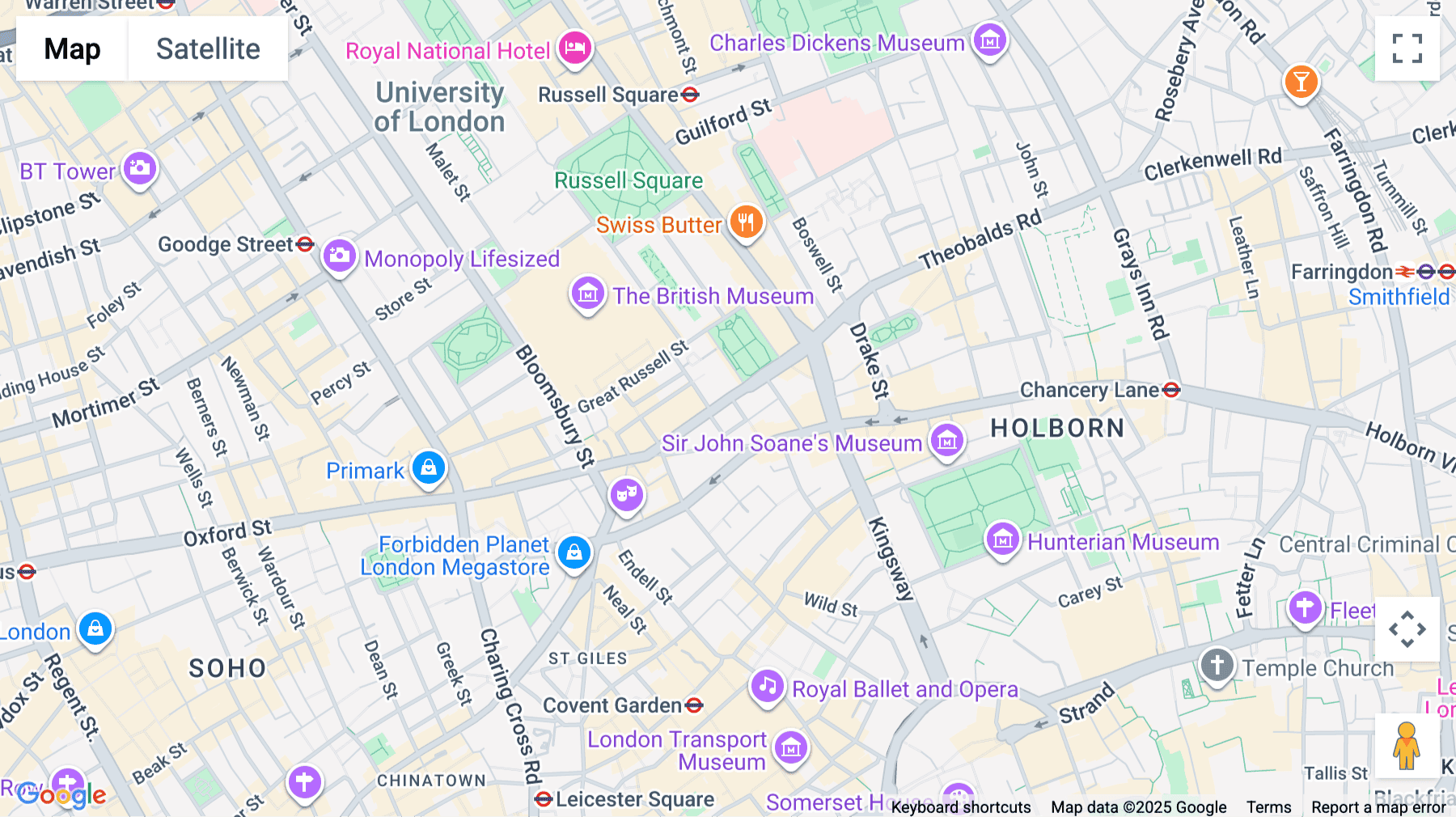 Click for interative map of 15-19 Bloomsbury Way, Holborn, London