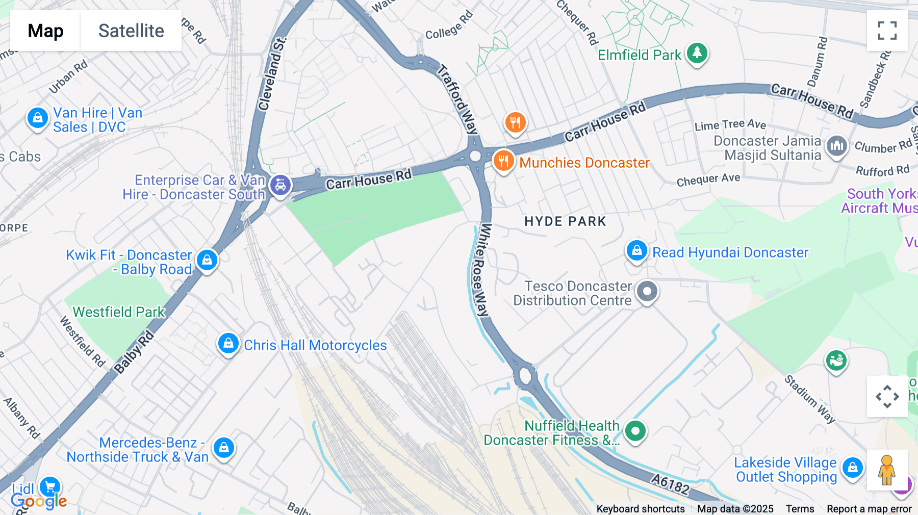 Click for interative map of Gresley House, Ten Pound Walk, Doncaster, DN4 5HX, Doncaster