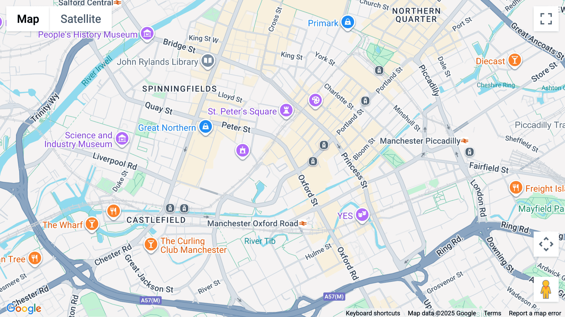 Click for interative map of Bartle House, Oxford Court, Manchester