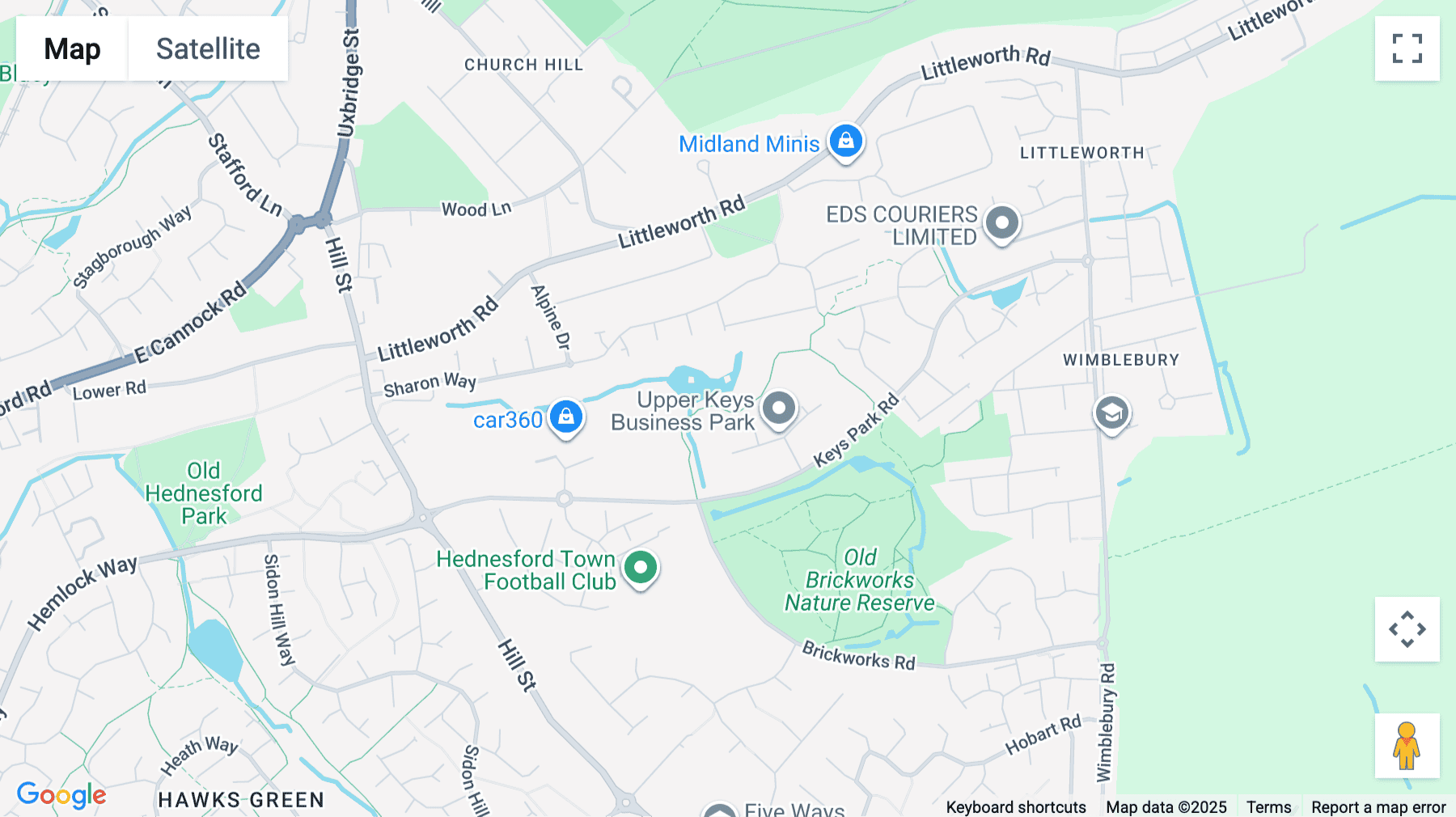 Click for interative map of Centrix @ Keys Business Village, Staffs, Hednesford, Cannock, Cannock