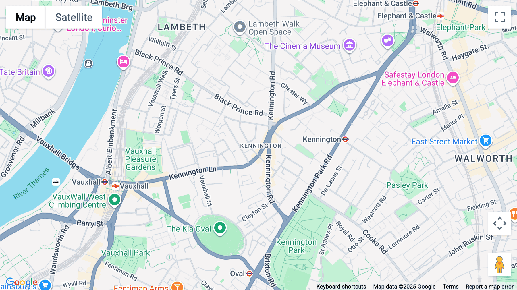 Click for interative map of Edinburgh House, 154-182 Kennington Lane, Lambeth, London
