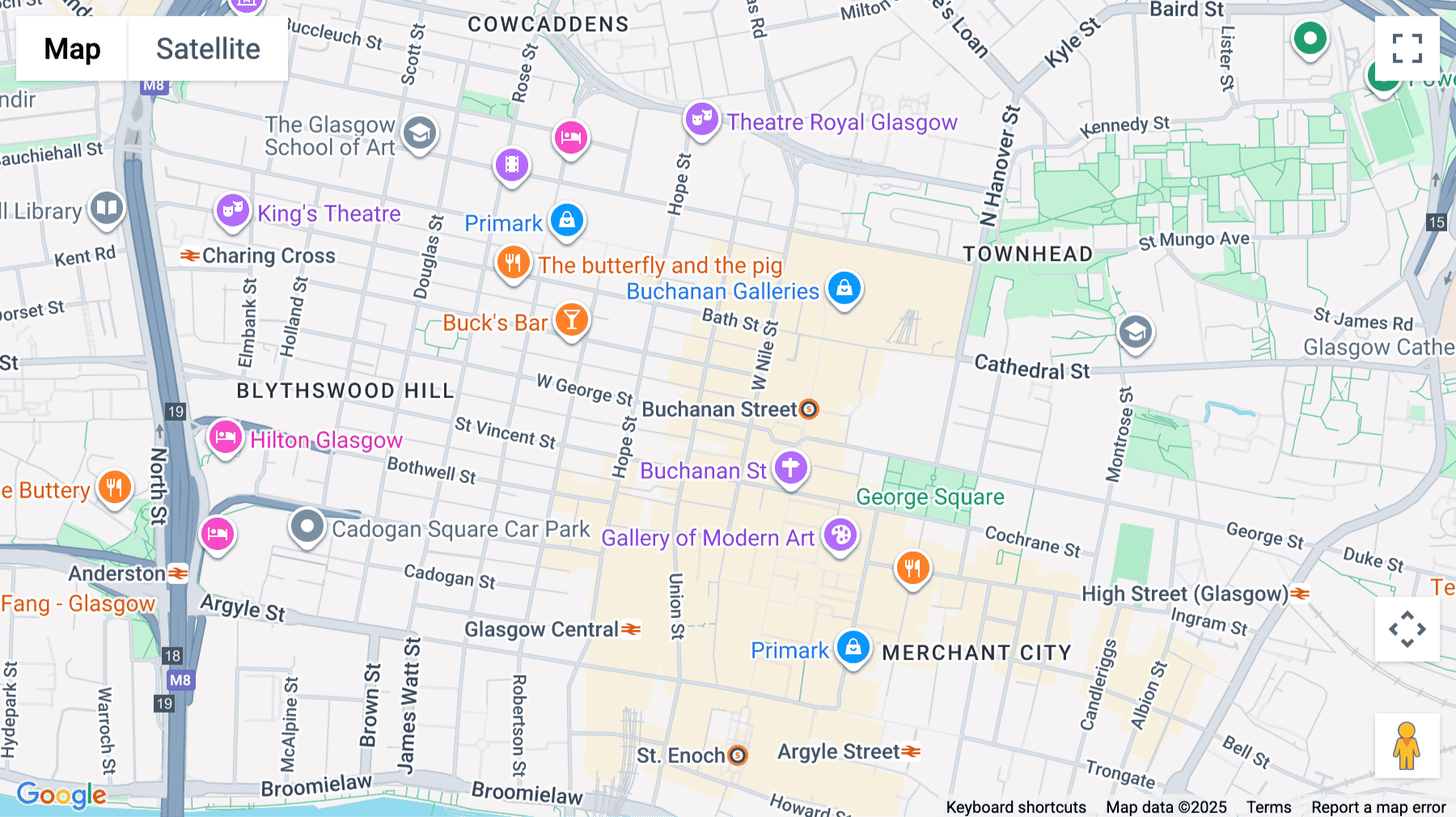 Click for interative map of 100 West George Street, Glasgow, Glasgow