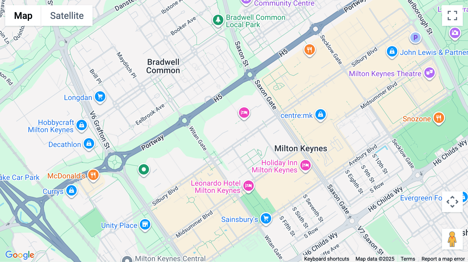 Click for interative map of 399 Silbury Boulevard, Milton Keynes, Milton Keynes