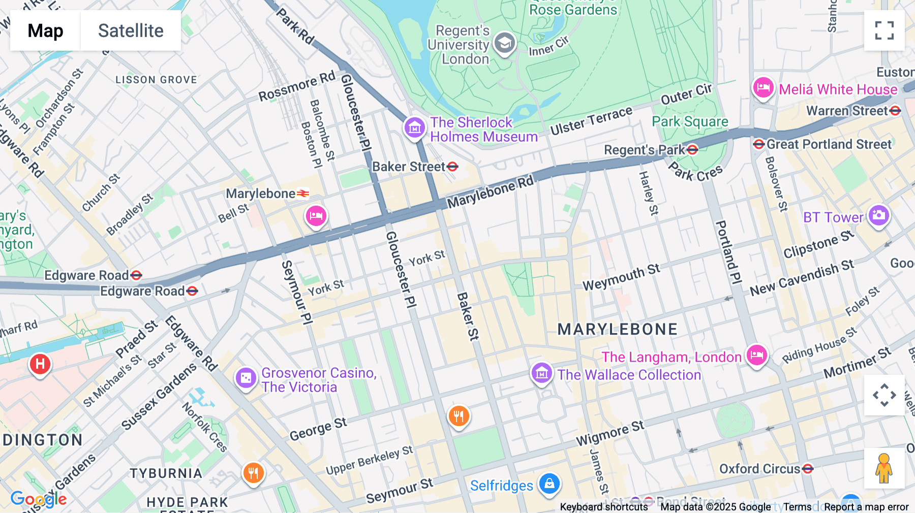 Click for interative map of 12 David Mews, Marylebone, London